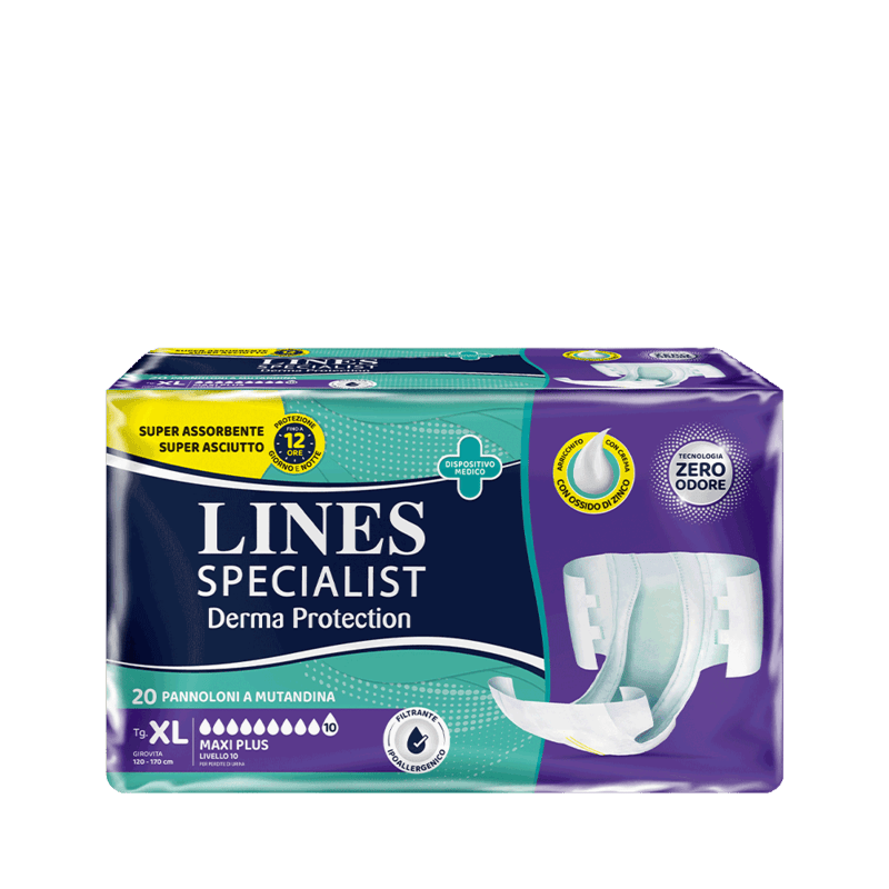 Pannoloni A Mutandina Derma Protection Unisex Maxi Plus Livello 10 – 20 Pezzi Pannoloni A Mutandina Derma Protection Unisex Maxi Plus Livello 10