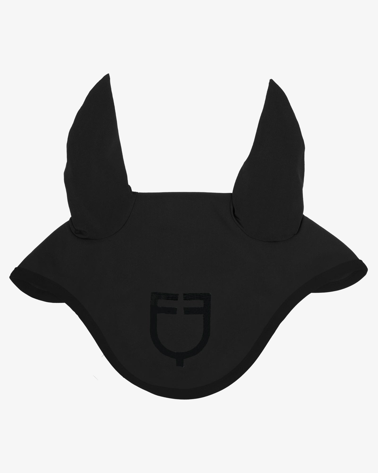 Black line edition fly veil in stretch material