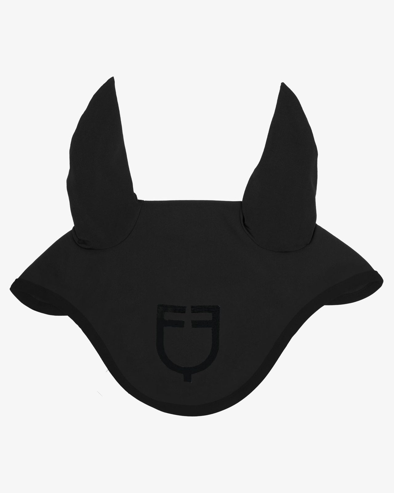 Black line edition fly veil in stretch material