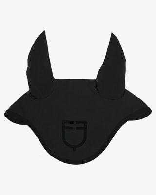 Black line edition fly veil in stretch material