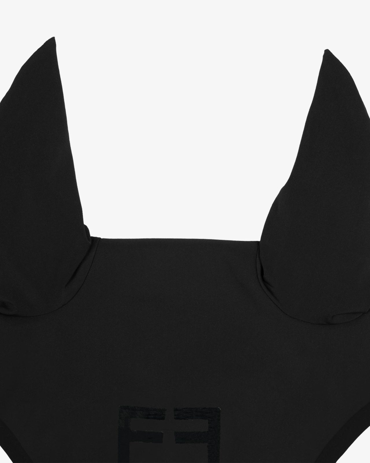 Black line edition fly veil in stretch material