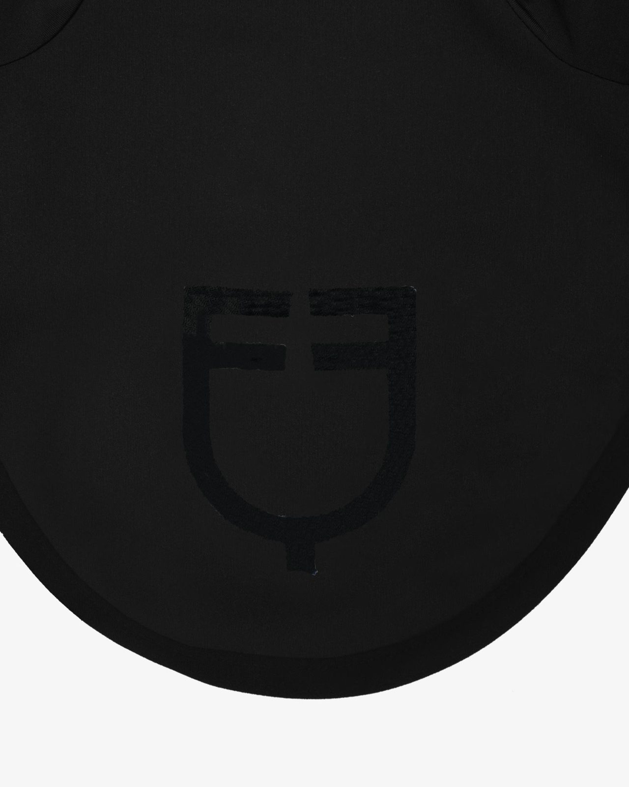 Black line edition fly veil in stretch material