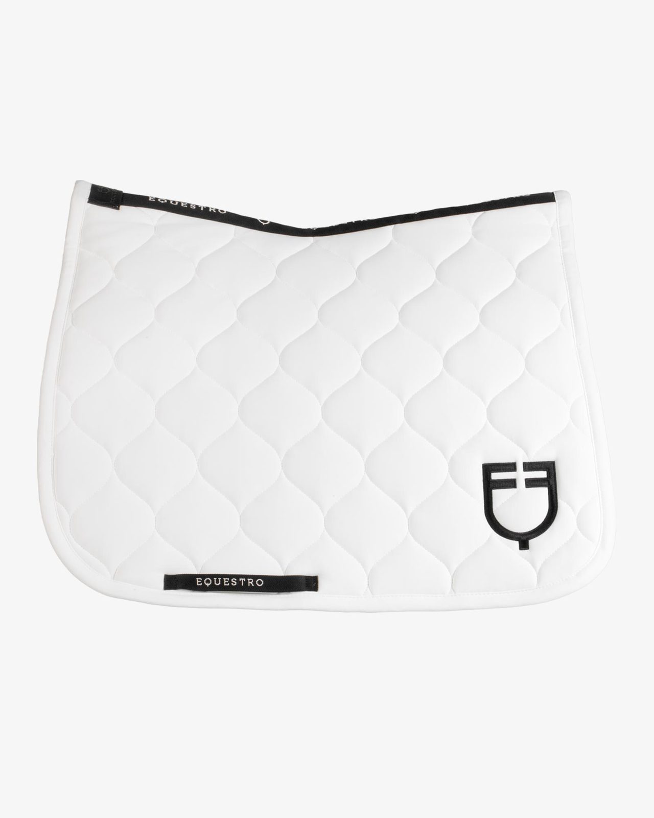 Dressage saddle pad with onion quilting