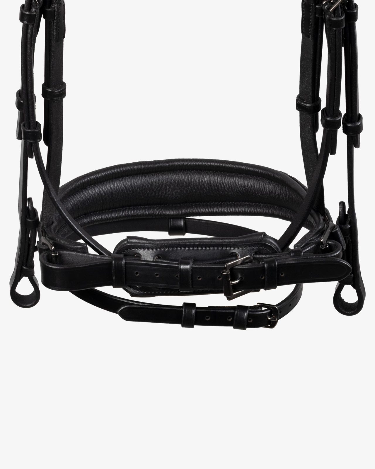 Testiera dressage anatomica in pelle con strass