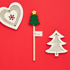 Matita in carta riciclata albero di Natale in feltro