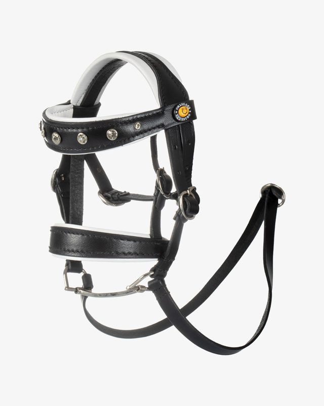 Briglia per Toy horse cuoio e strass
