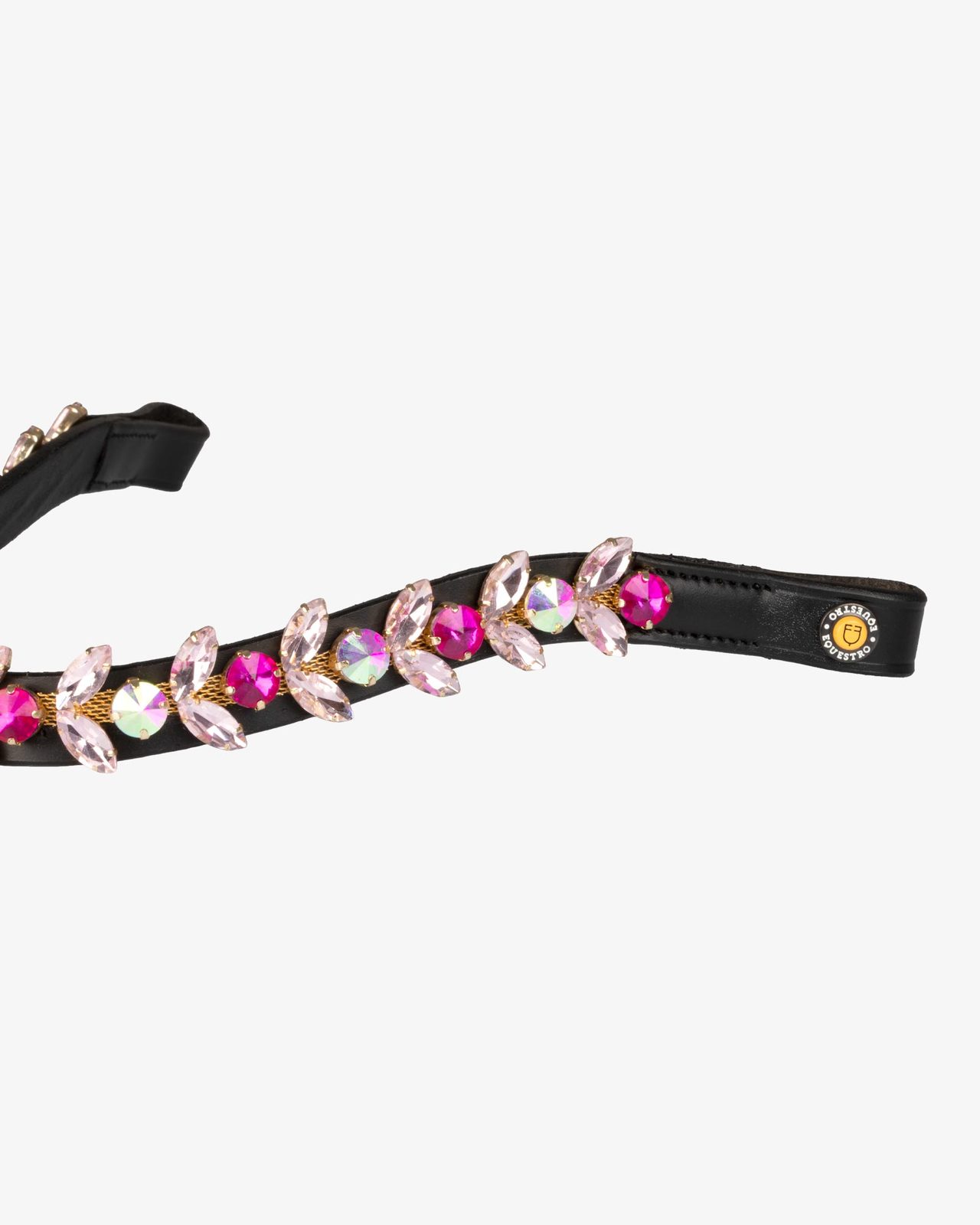 Northern Lights Crystal leather browband