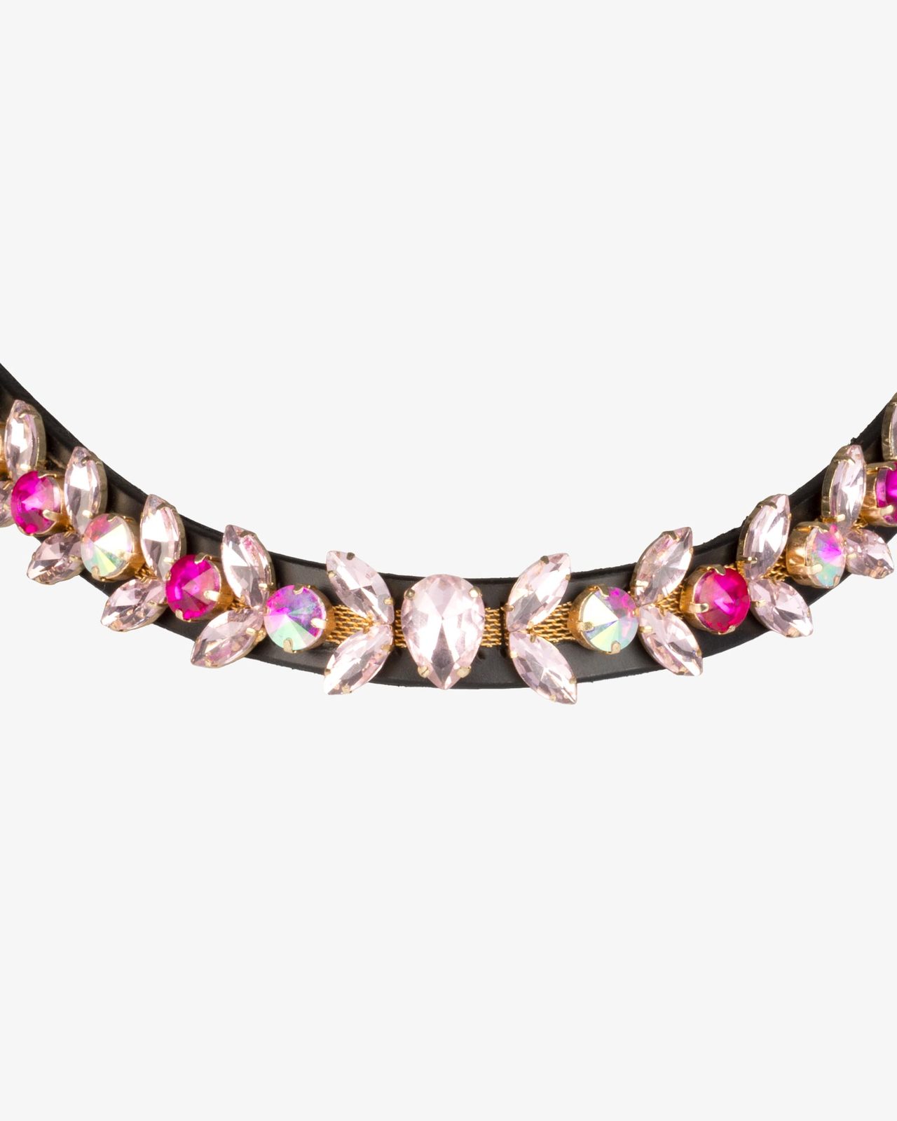 Northern Lights Crystal leather browband