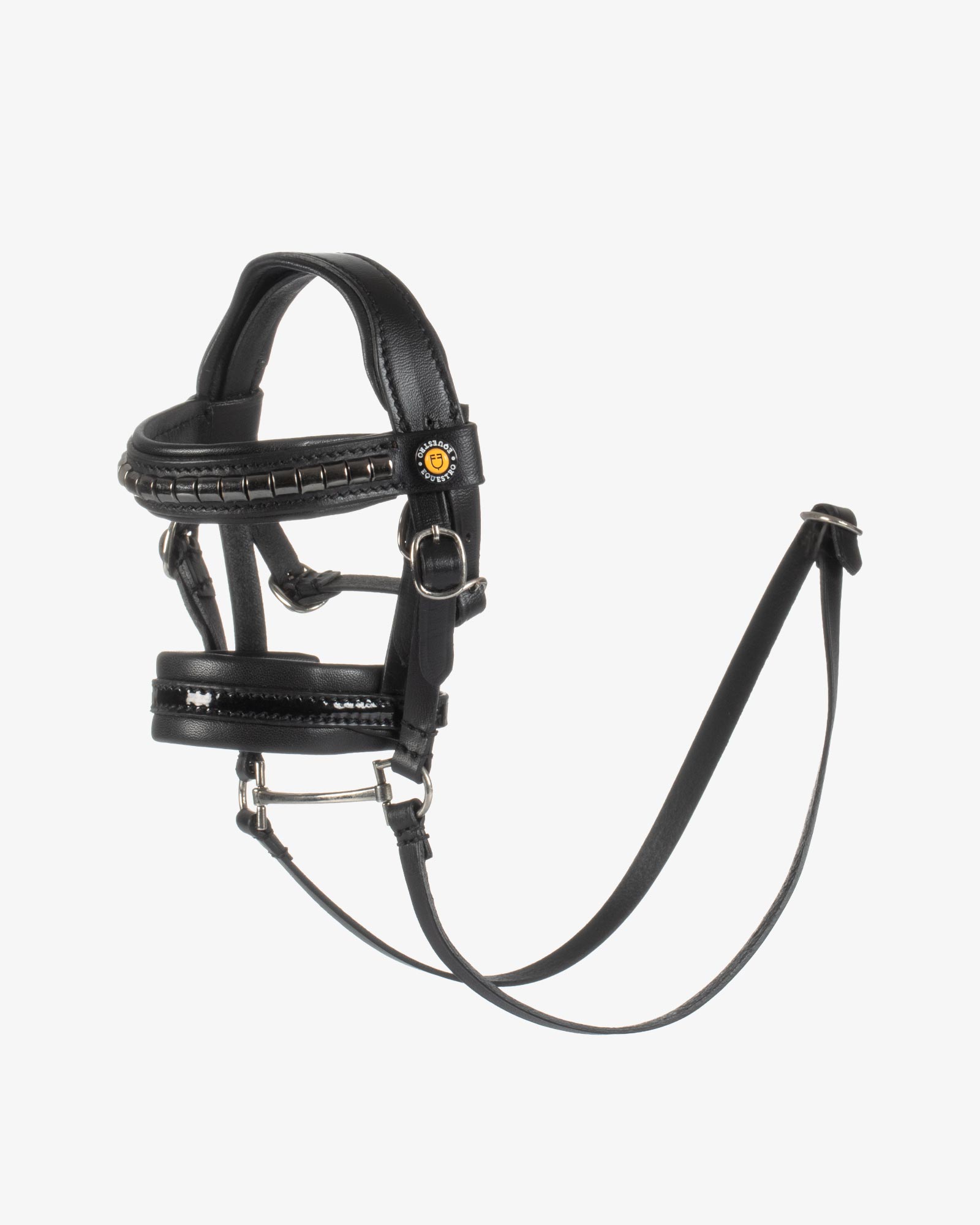Briglia per Toy horse cuoio e clincher argento