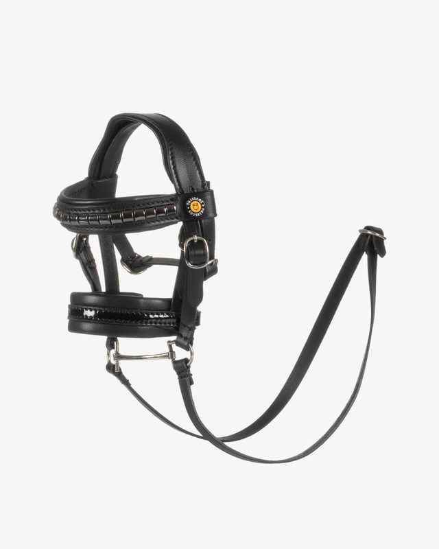 Briglia per Toy horse cuoio e clincher argento