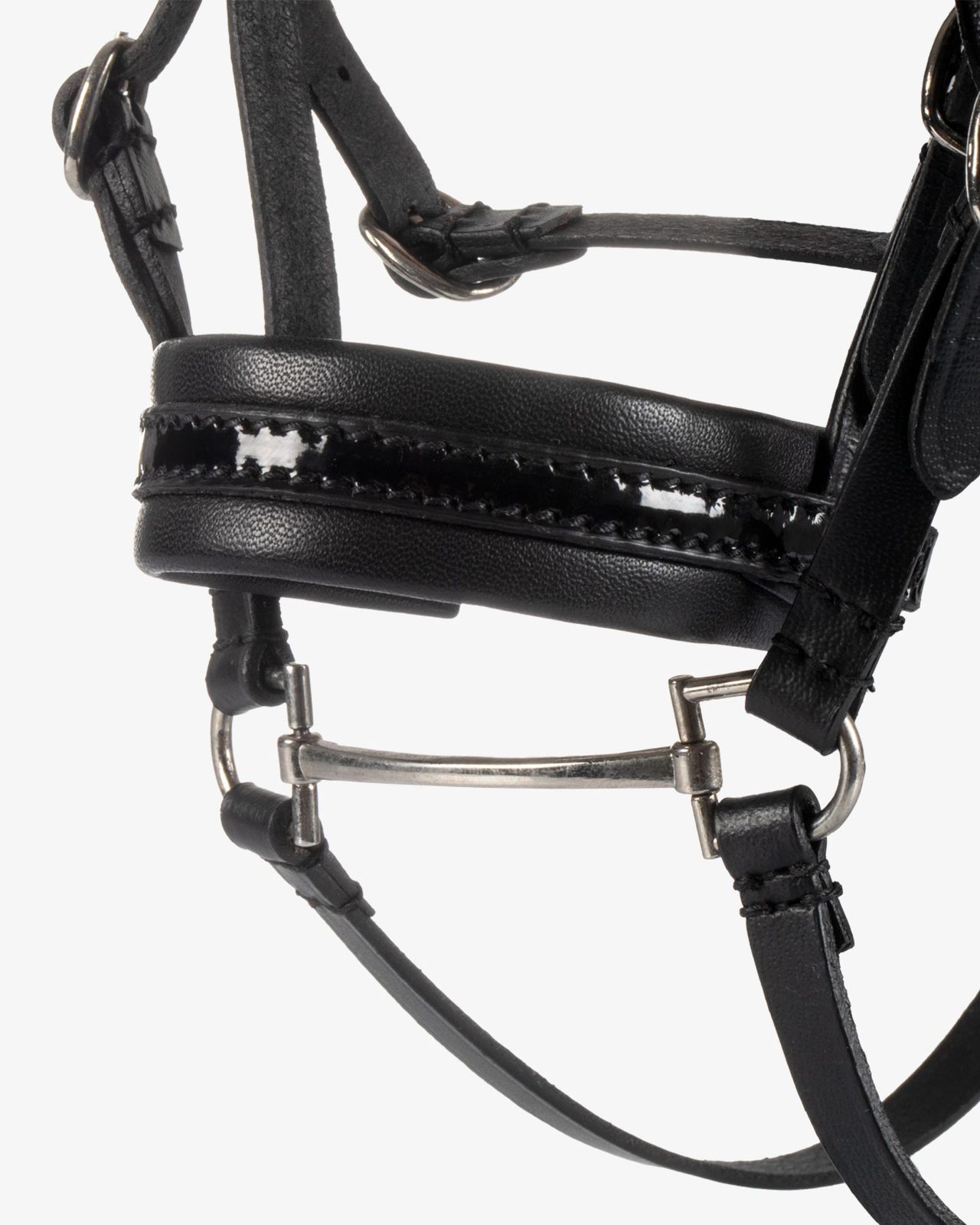 Briglia per Toy horse cuoio e clincher argento