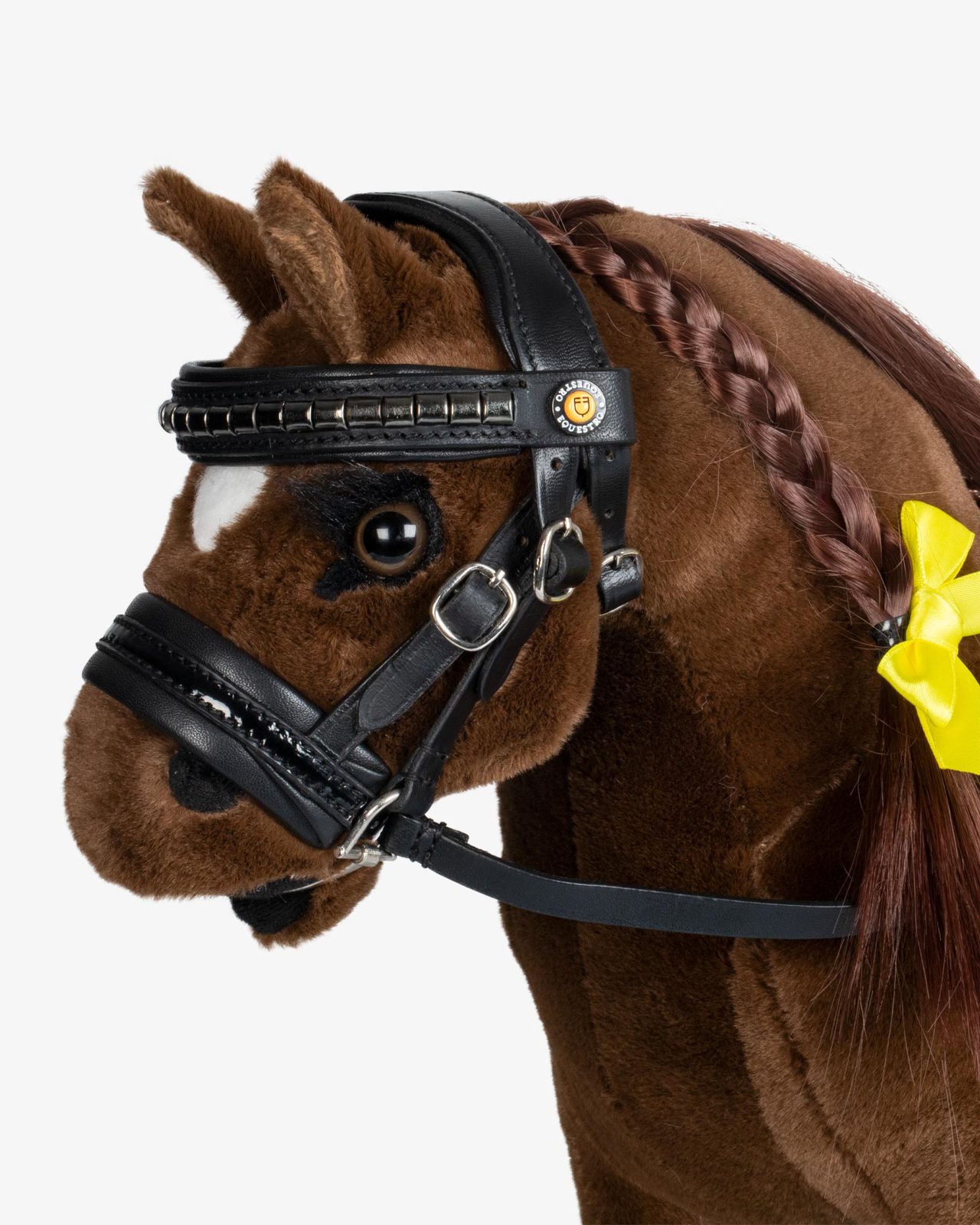 Briglia per Toy horse cuoio e clincher argento