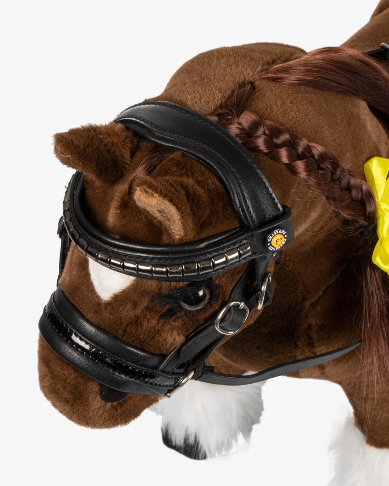 Briglia per Toy horse cuoio e clincher argento