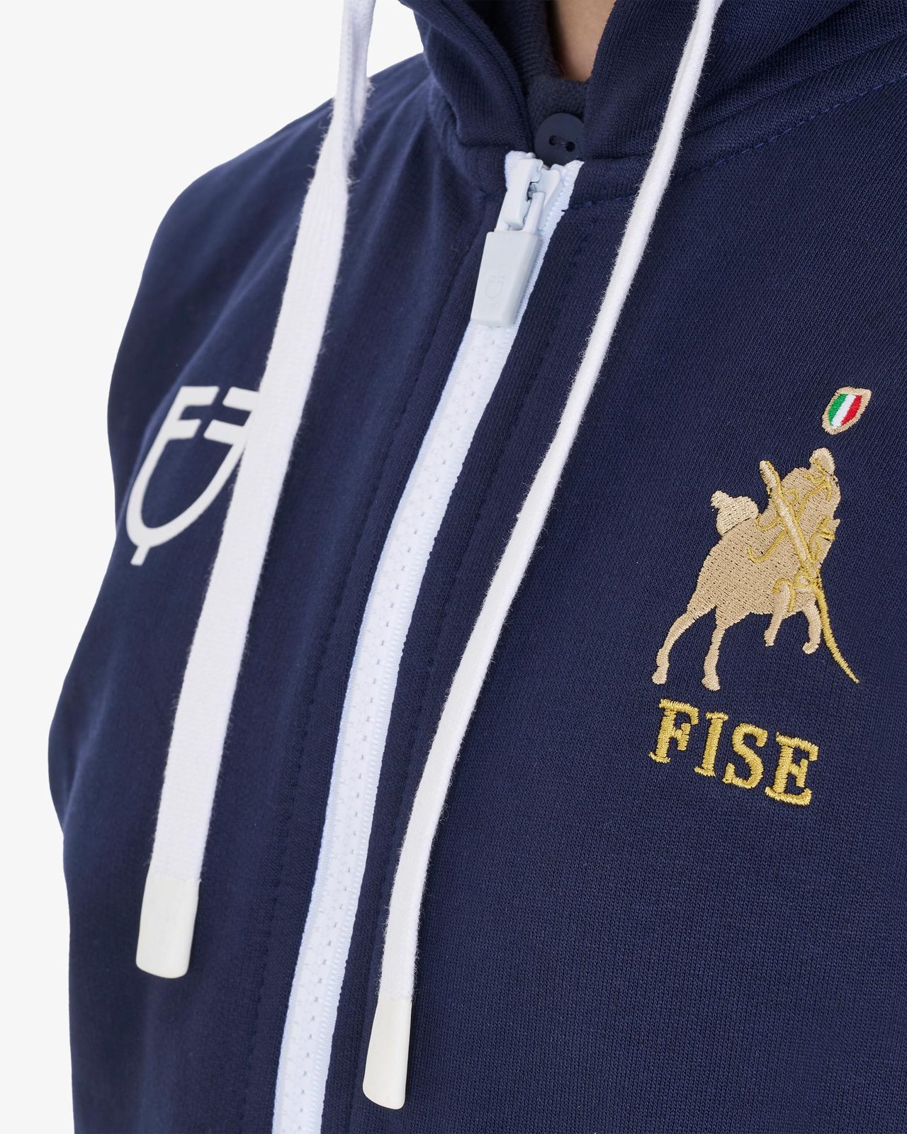 Kids'fleece unisex hoodie Equestro X FISE