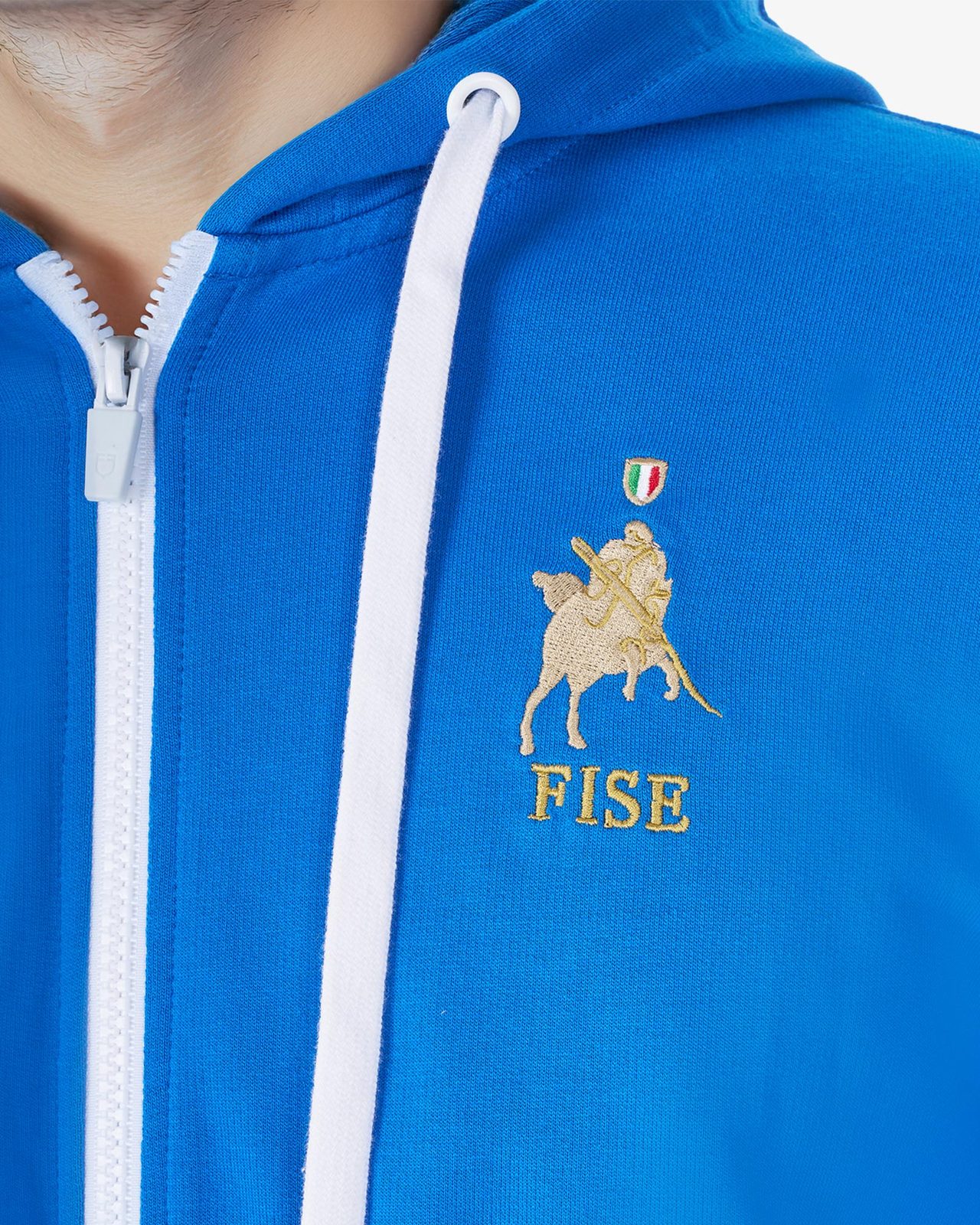 Men's fleece hoodie Equestro X FISE