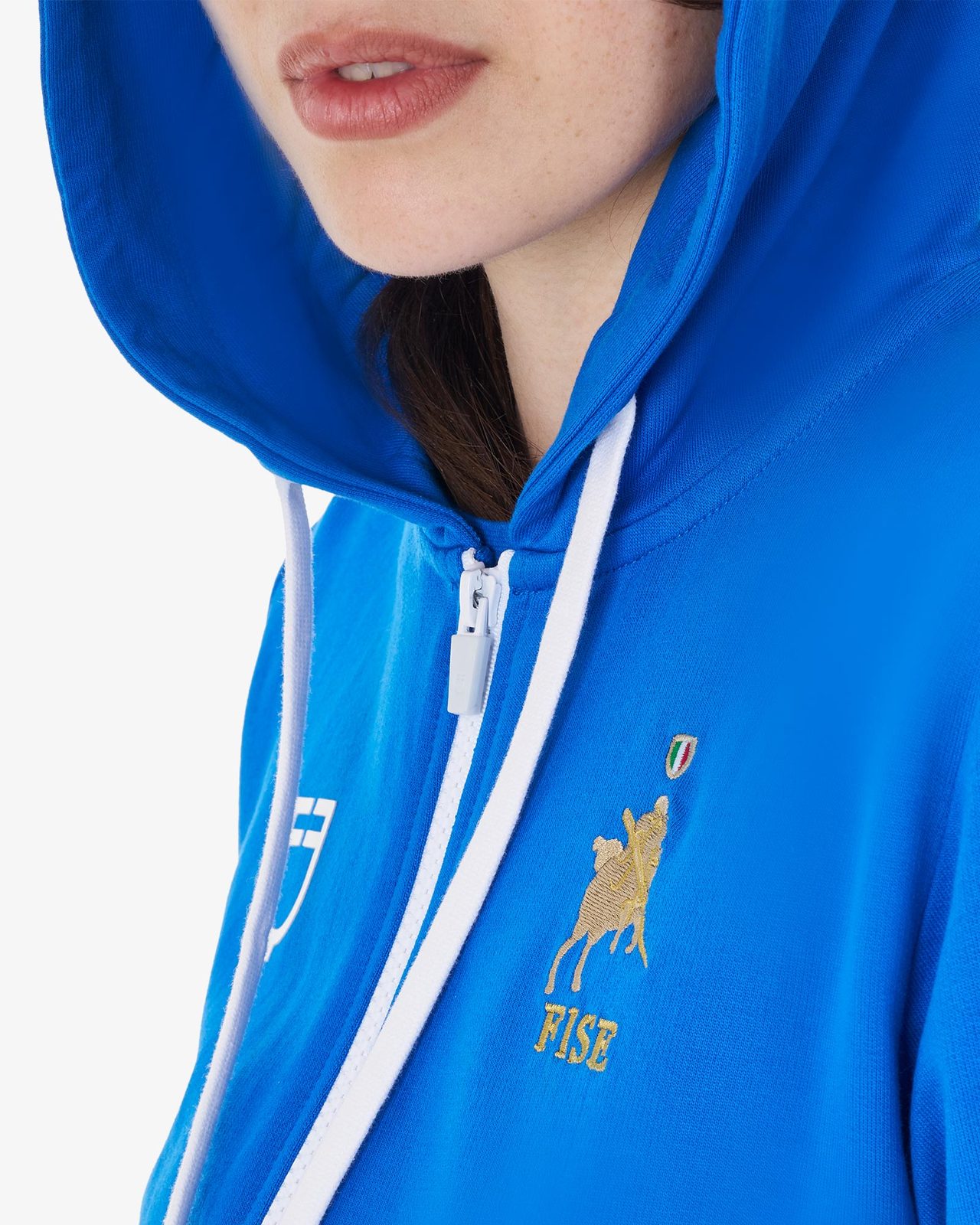 Women's fleece hoodie Equestro X FISE