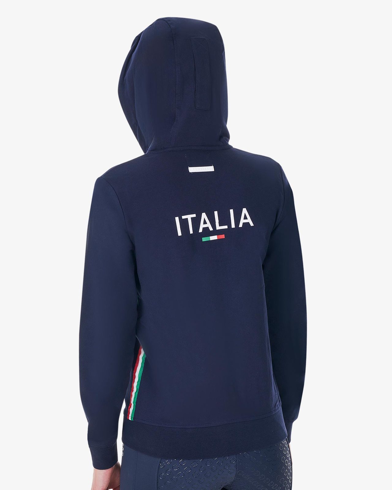 Felpa donna in pile con cappuccio Equestro X FISE