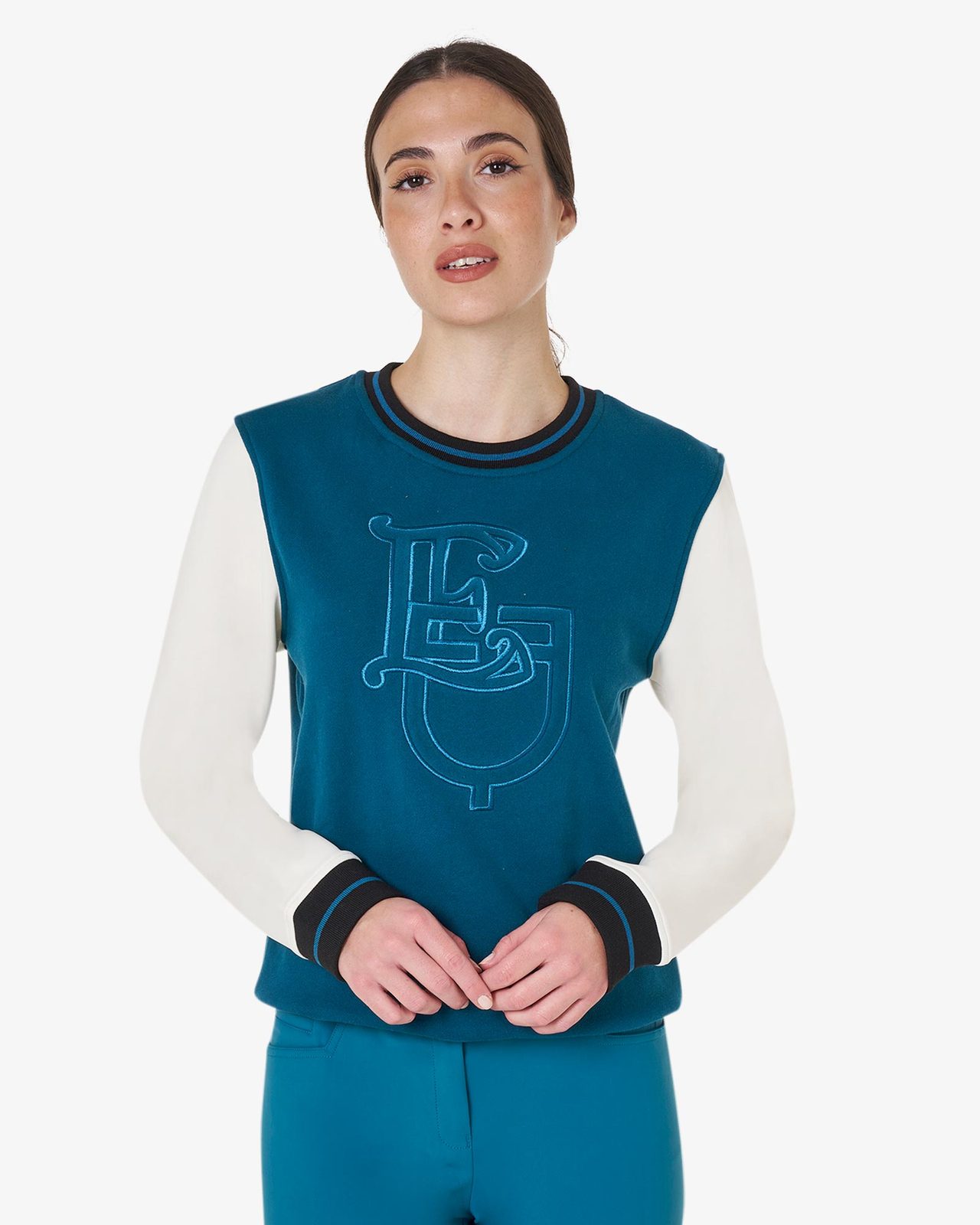 Felpa donna EQ girocollo