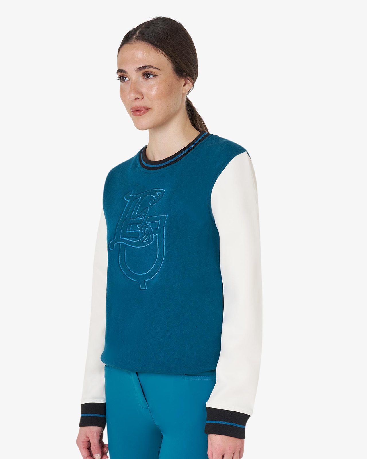 Felpa donna EQ girocollo