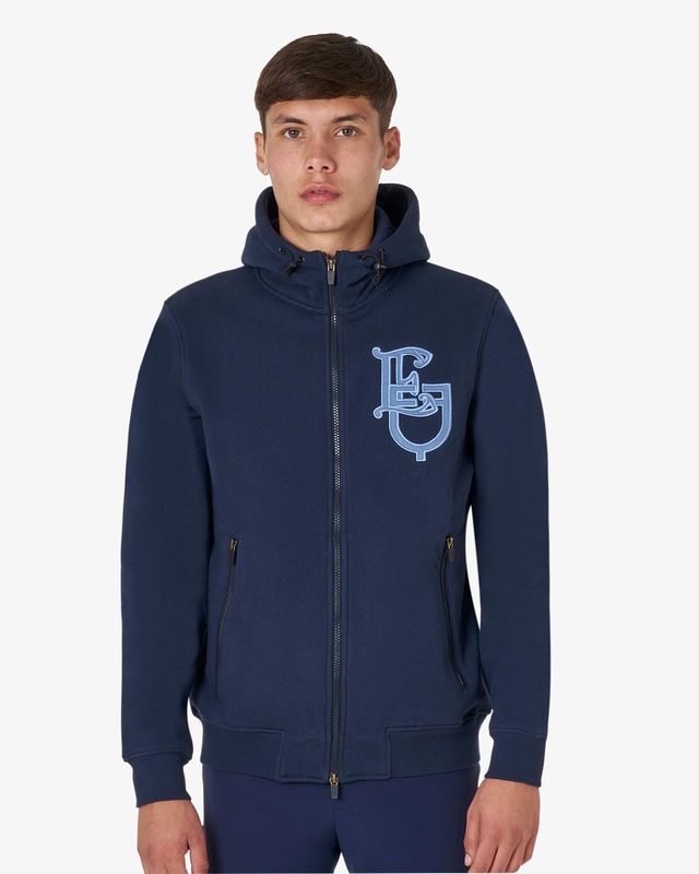 Men's EQ hoodie with front zip