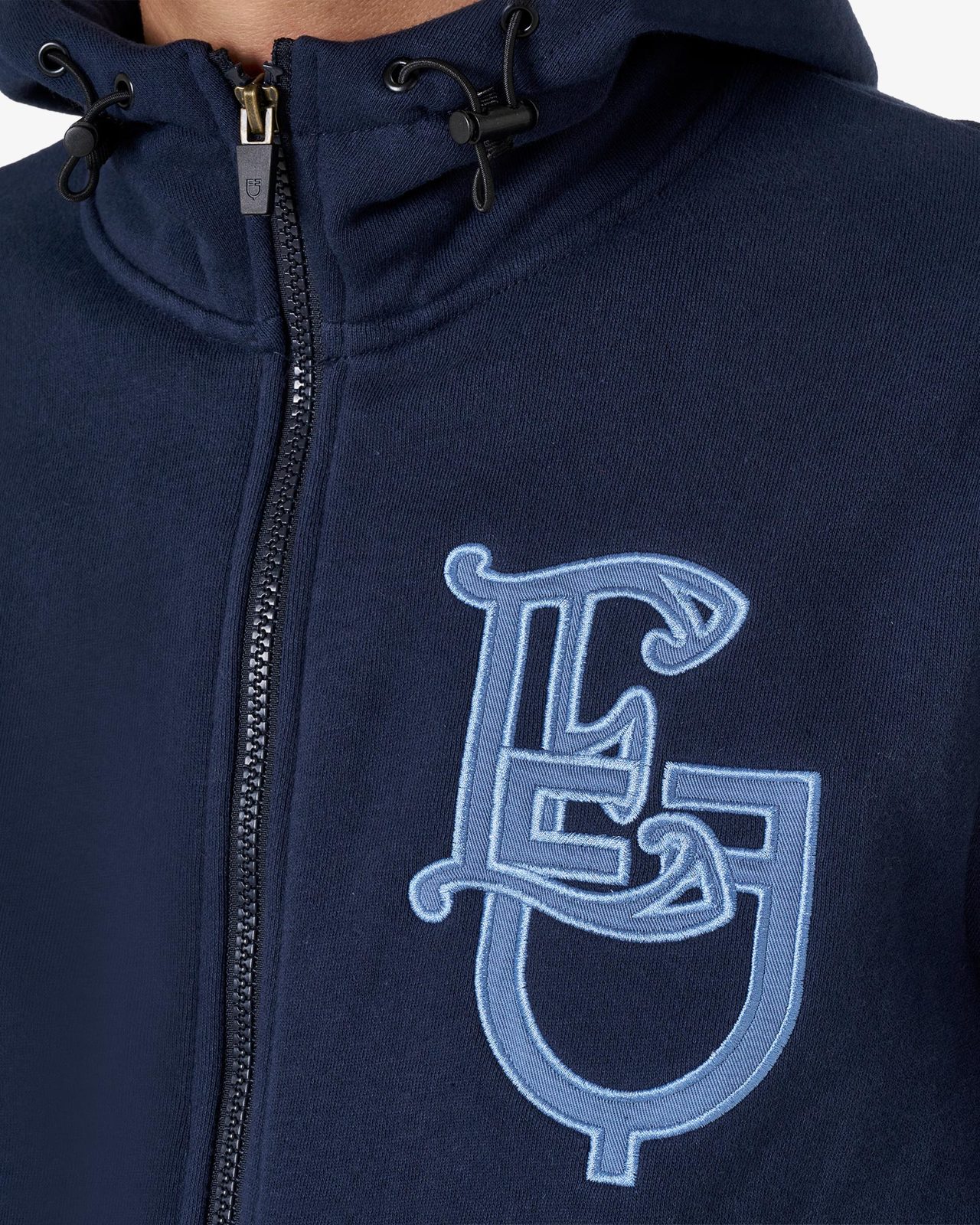 Felpa uomo EQ con zip frontale