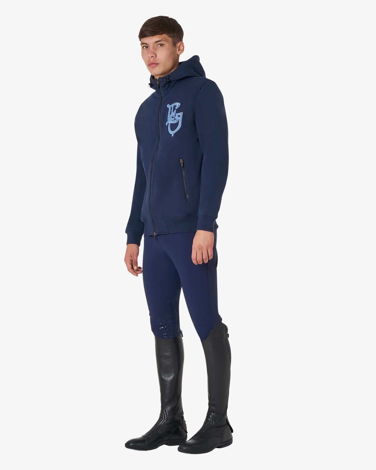 Felpa uomo EQ con zip frontale
