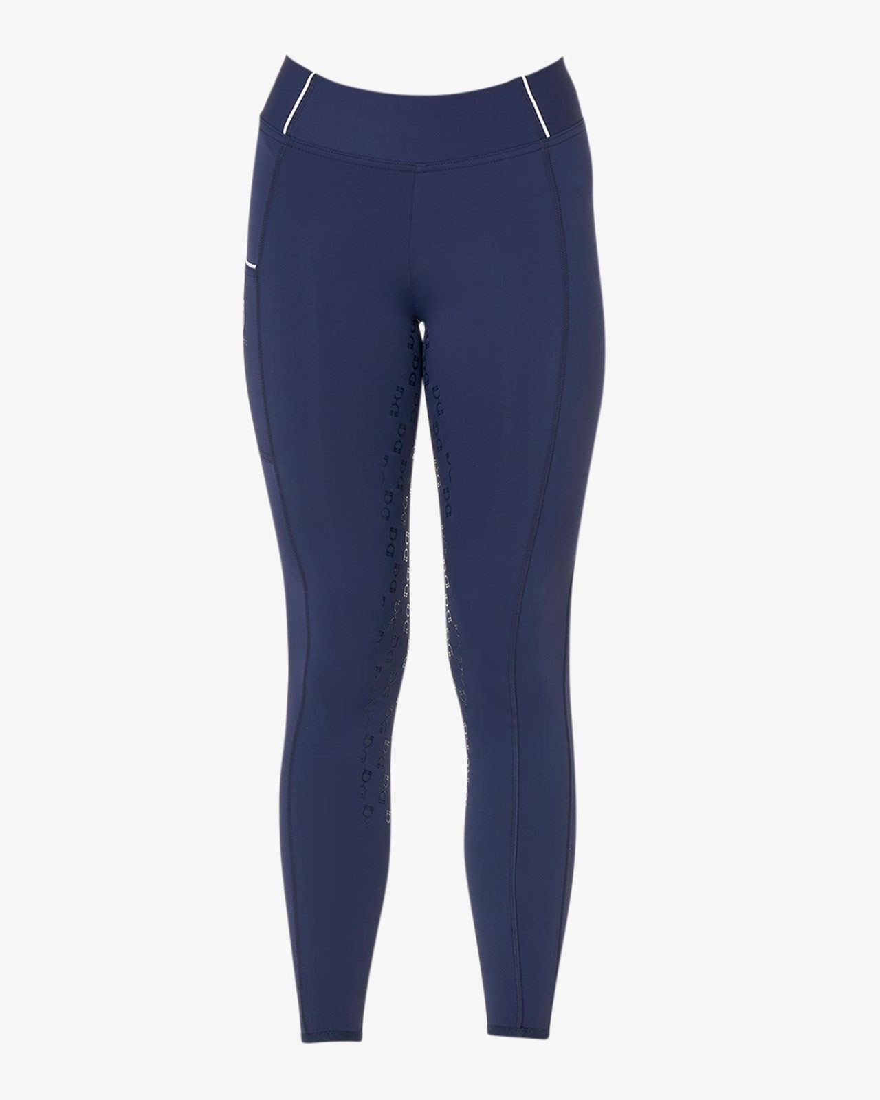 Leggins bambina slim fit grip con logo