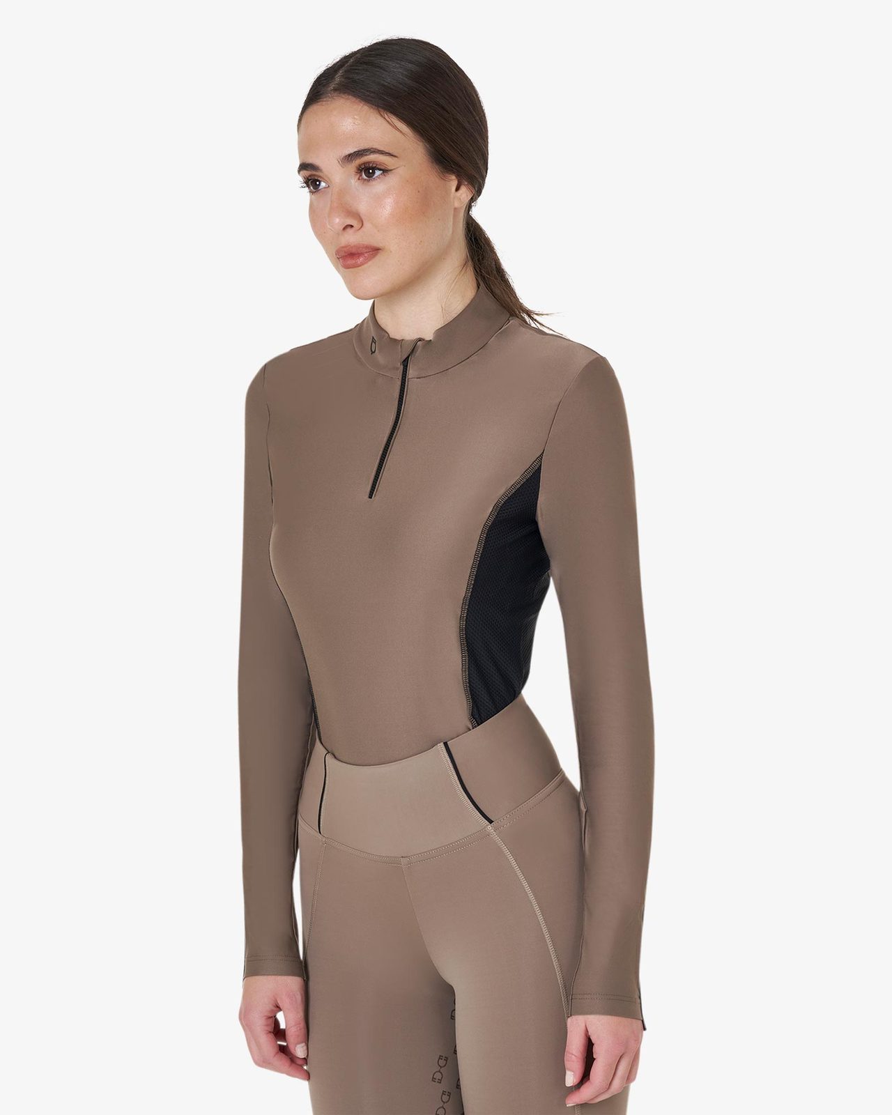 Polo tecnica donna da allenamento manica lunga