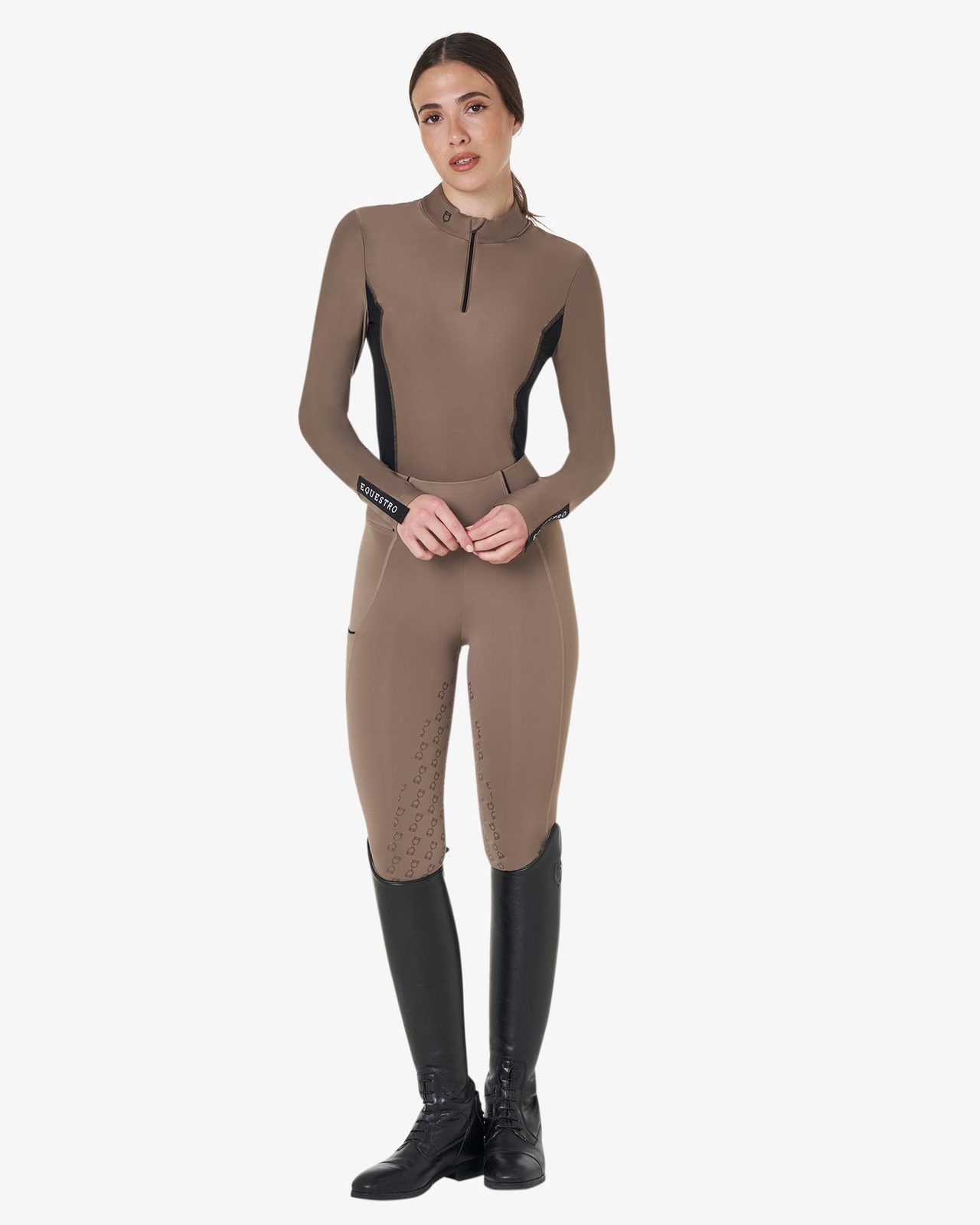 Polo tecnica donna da allenamento manica lunga