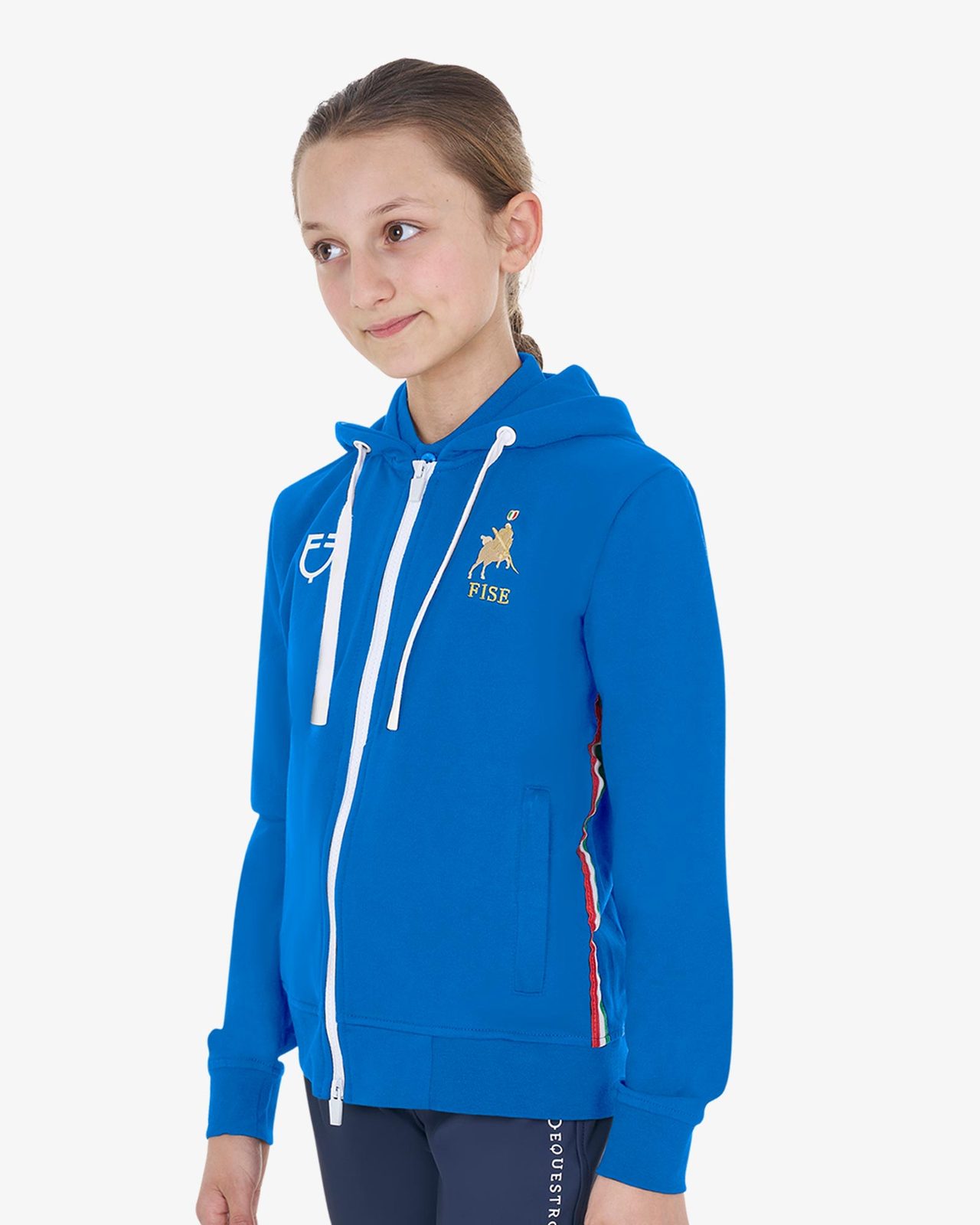 Kids'fleece unisex hoodie Equestro X FISE