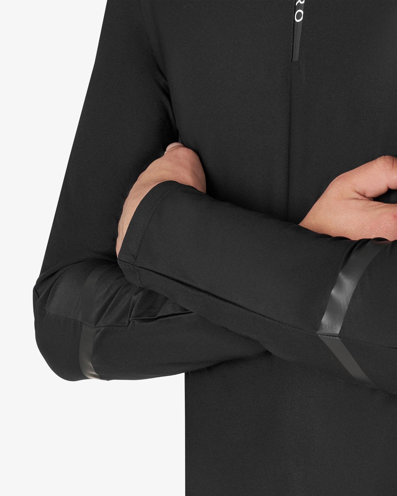 Polo uomo da allenamento slim fit manica lunga
