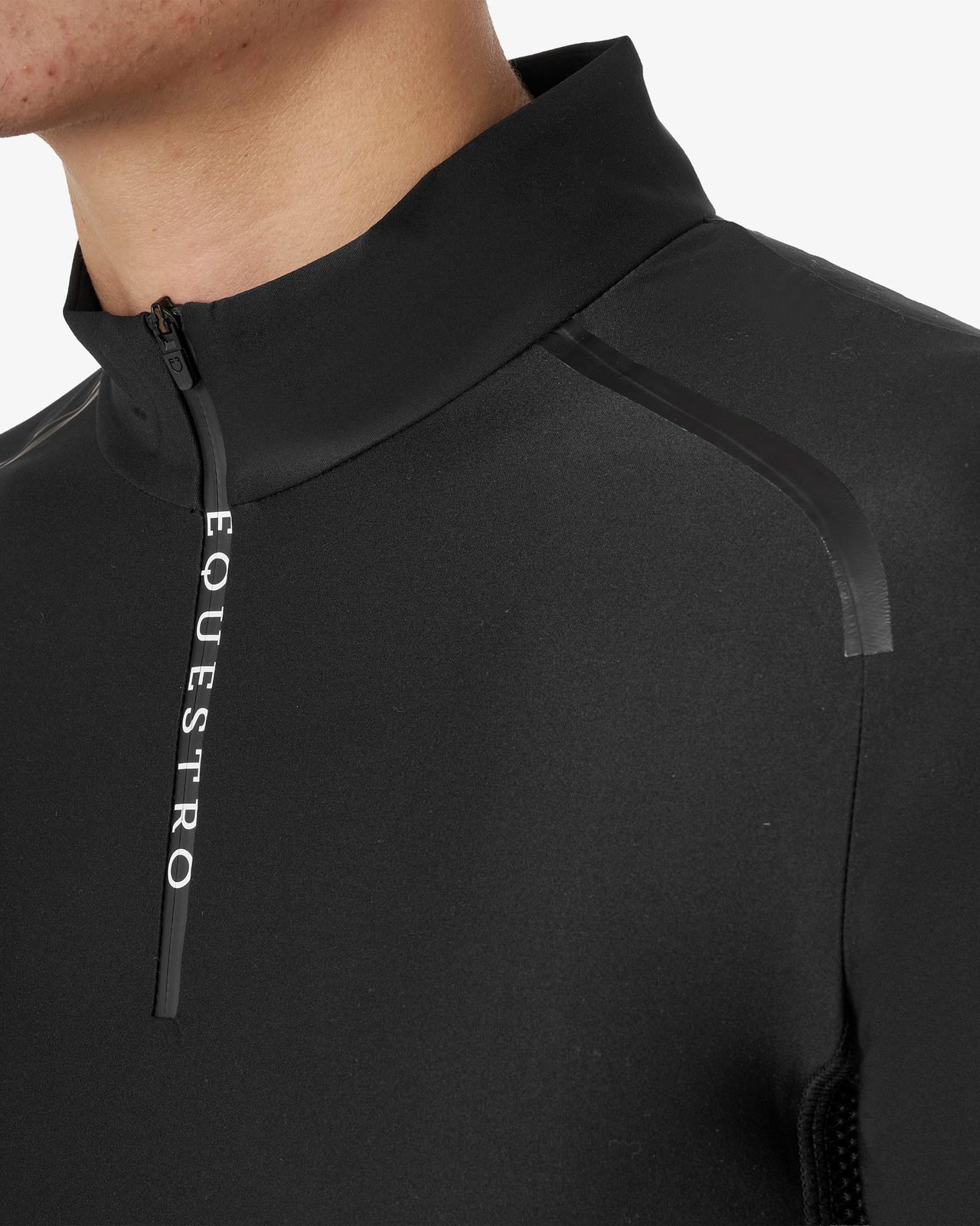 Polo uomo da allenamento slim fit manica lunga