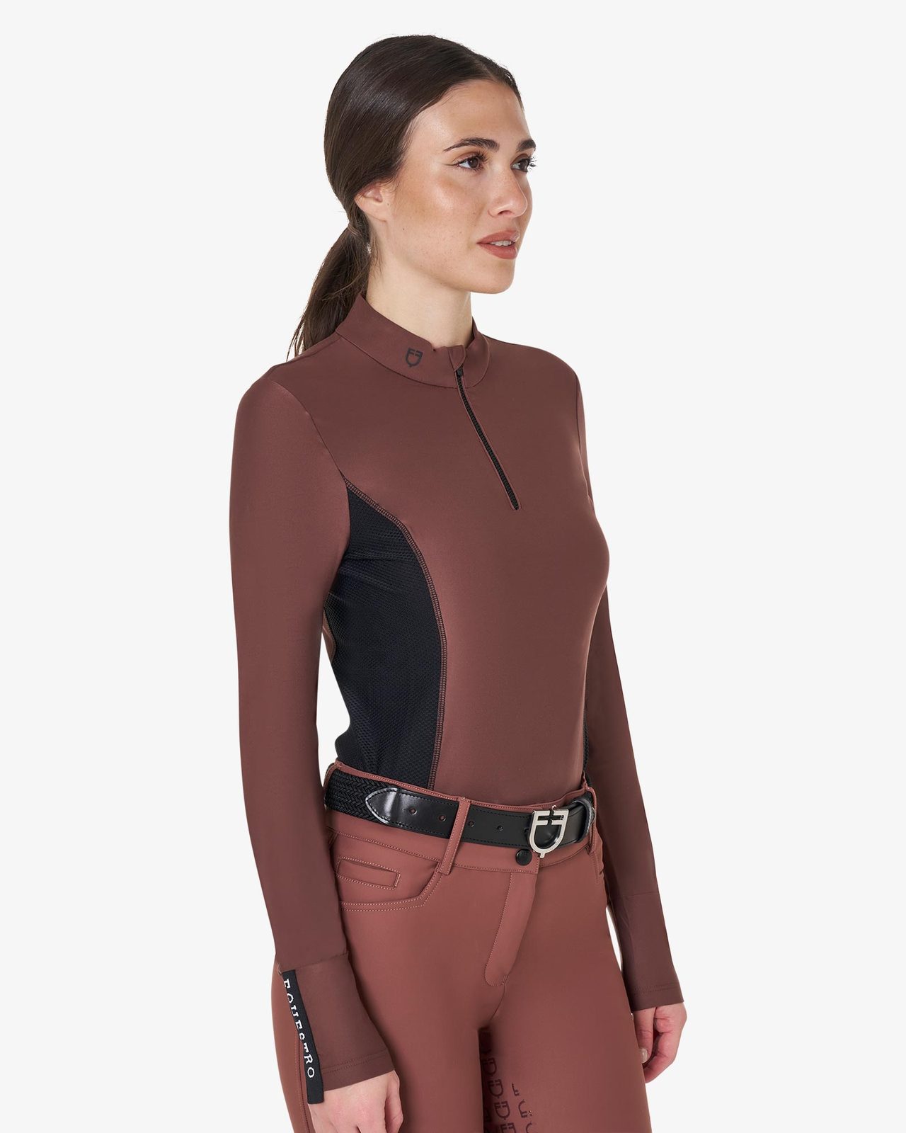 Polo tecnica donna da allenamento manica lunga