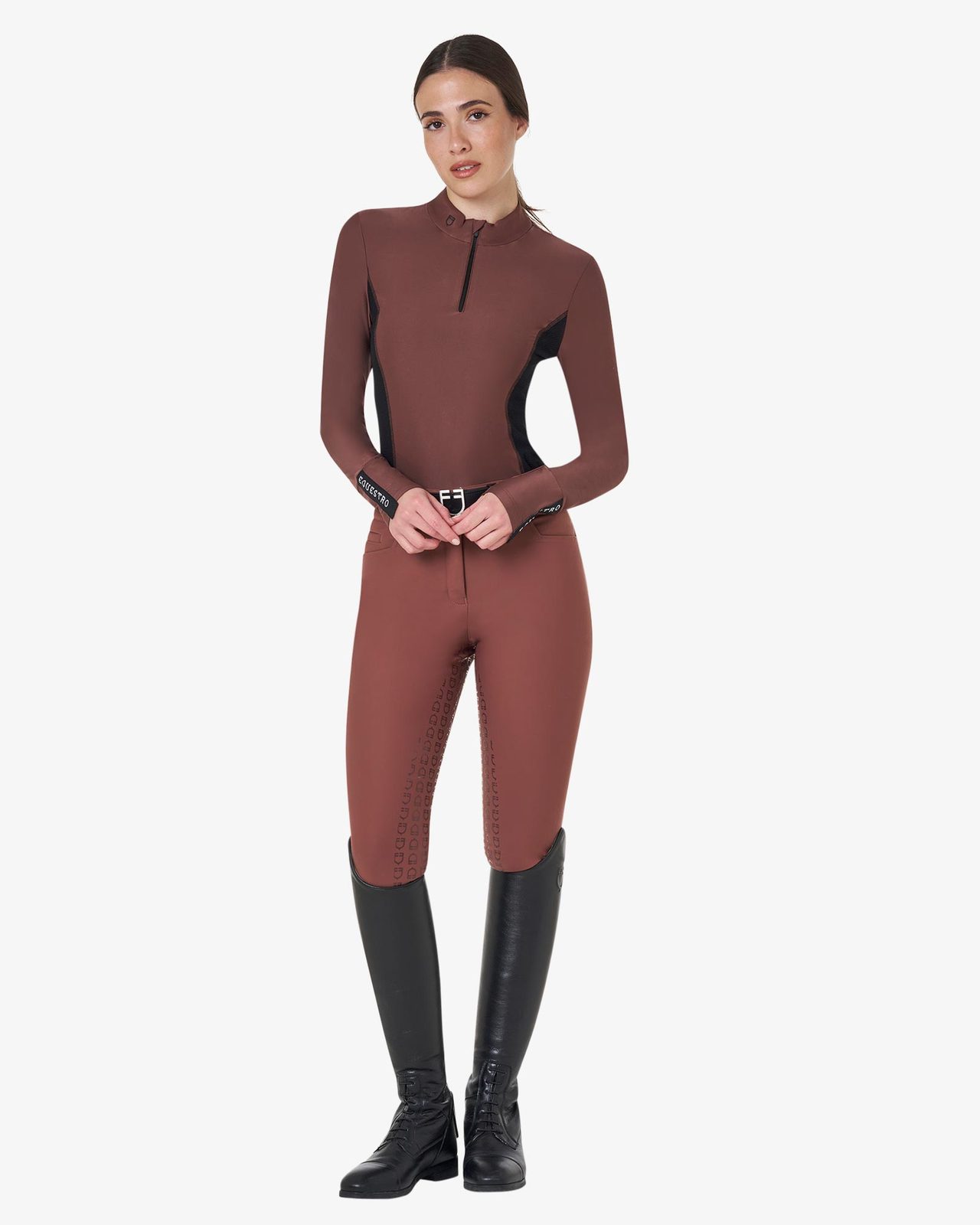 Polo tecnica donna da allenamento manica lunga