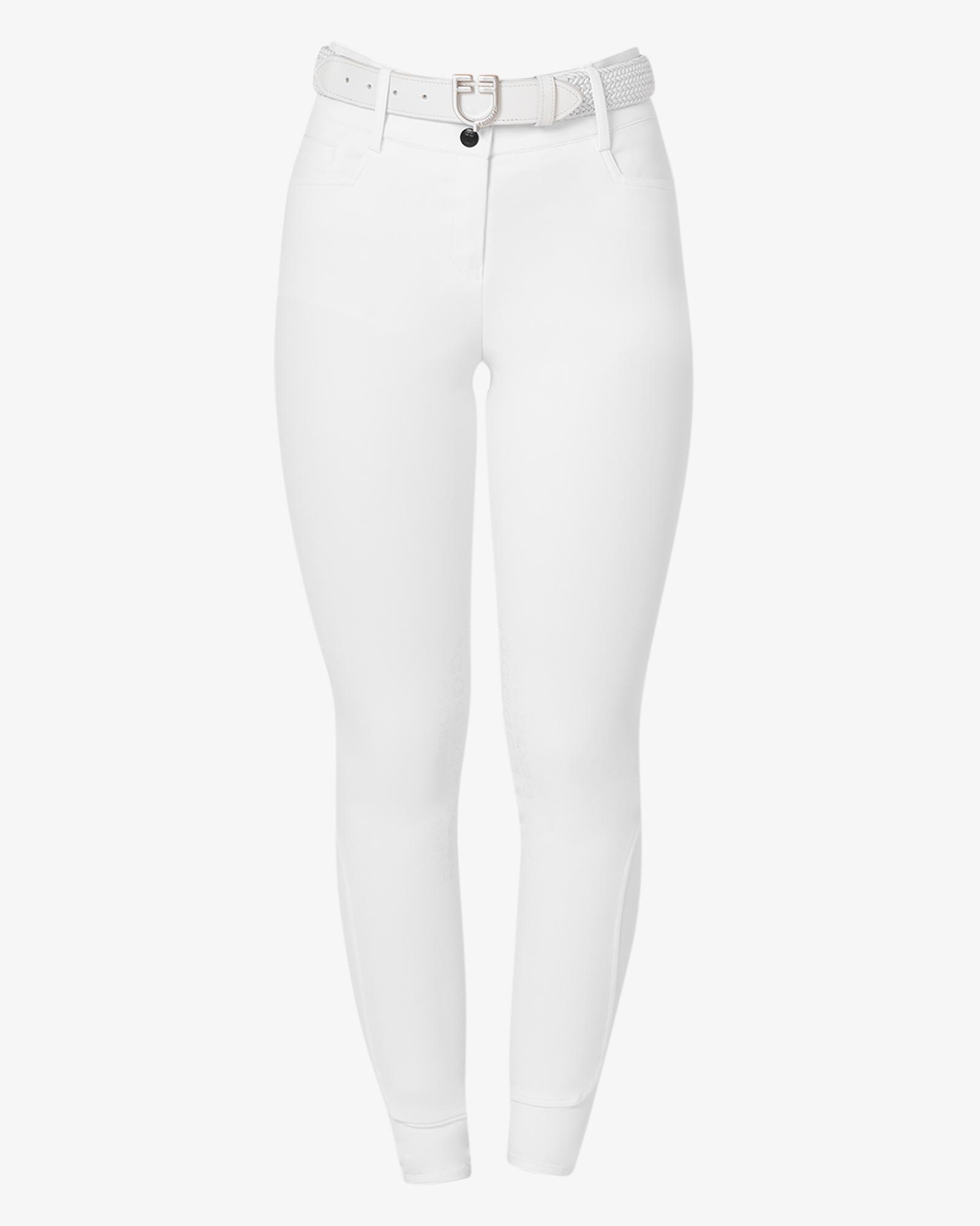Pantaloni donna a vita alta con grip ginocchio