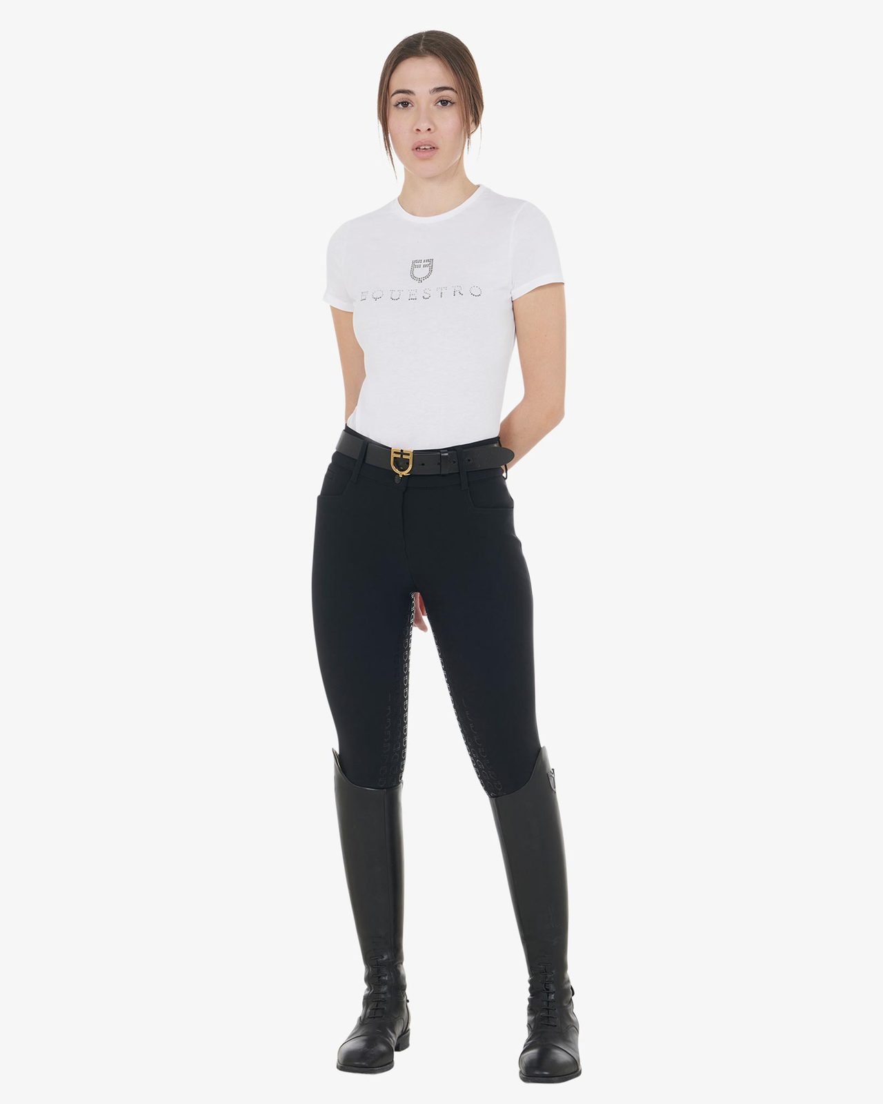 Pantaloni donna full grip a vita alta