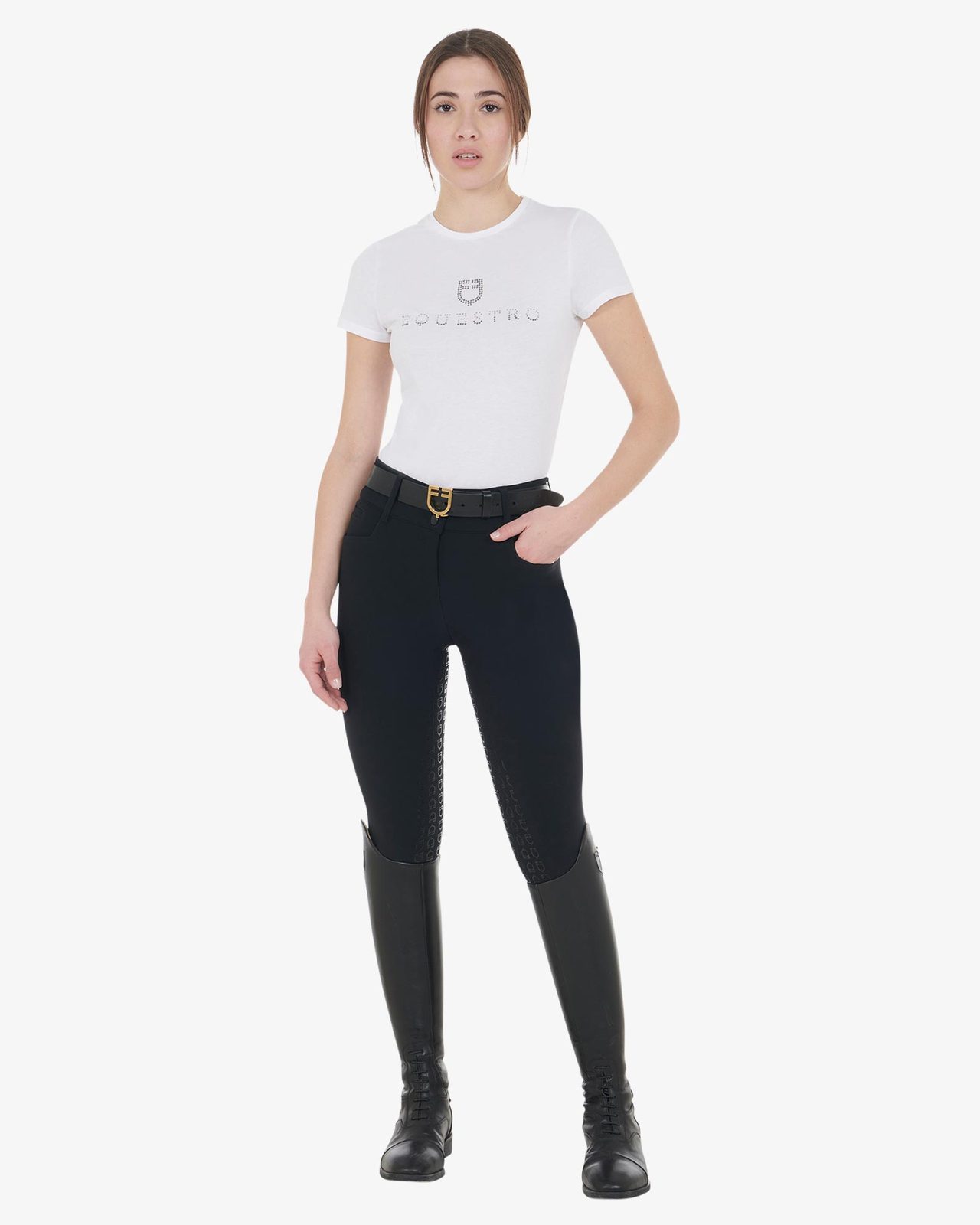 Pantaloni donna full grip a vita alta