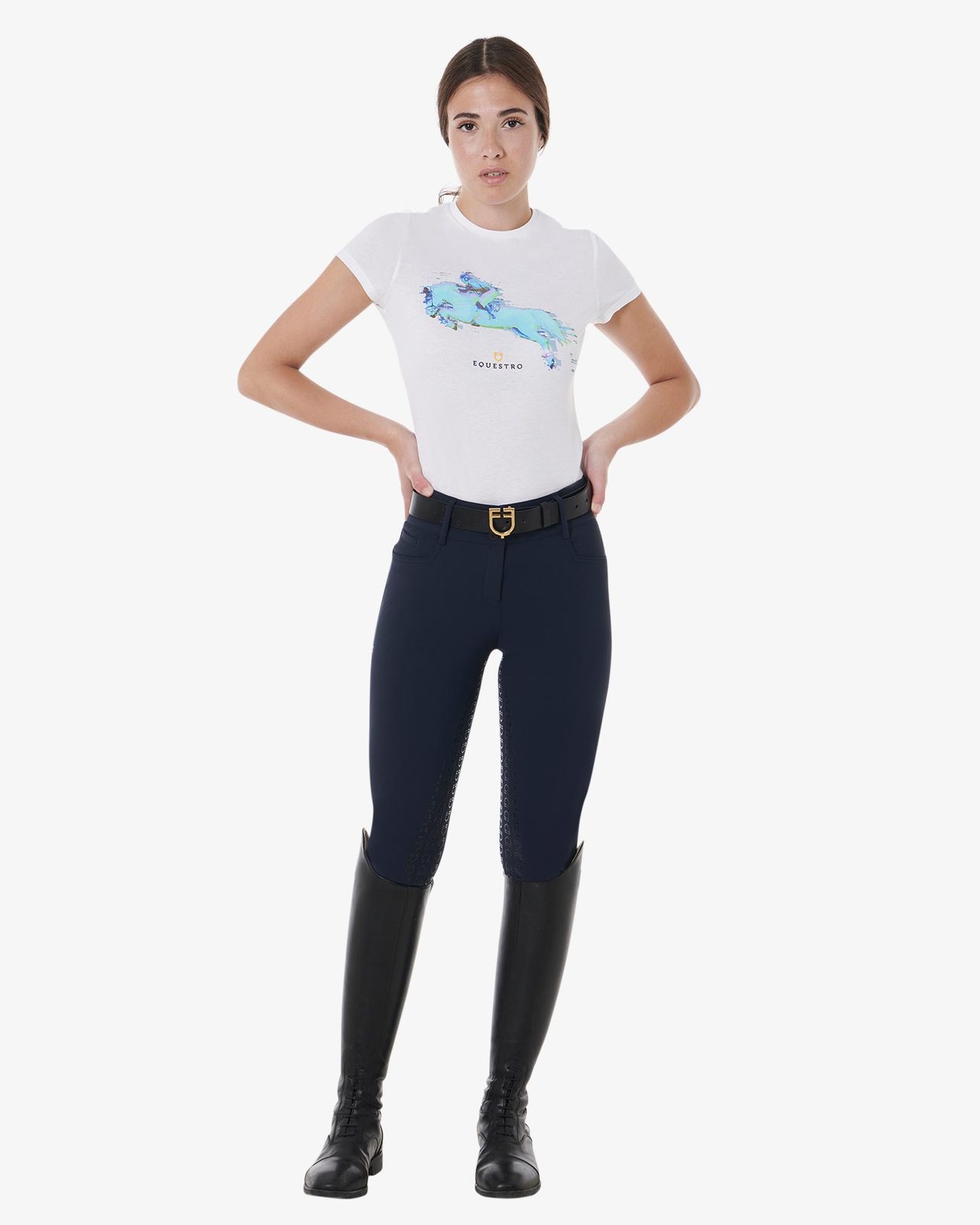 Pantaloni donna full grip a vita alta
