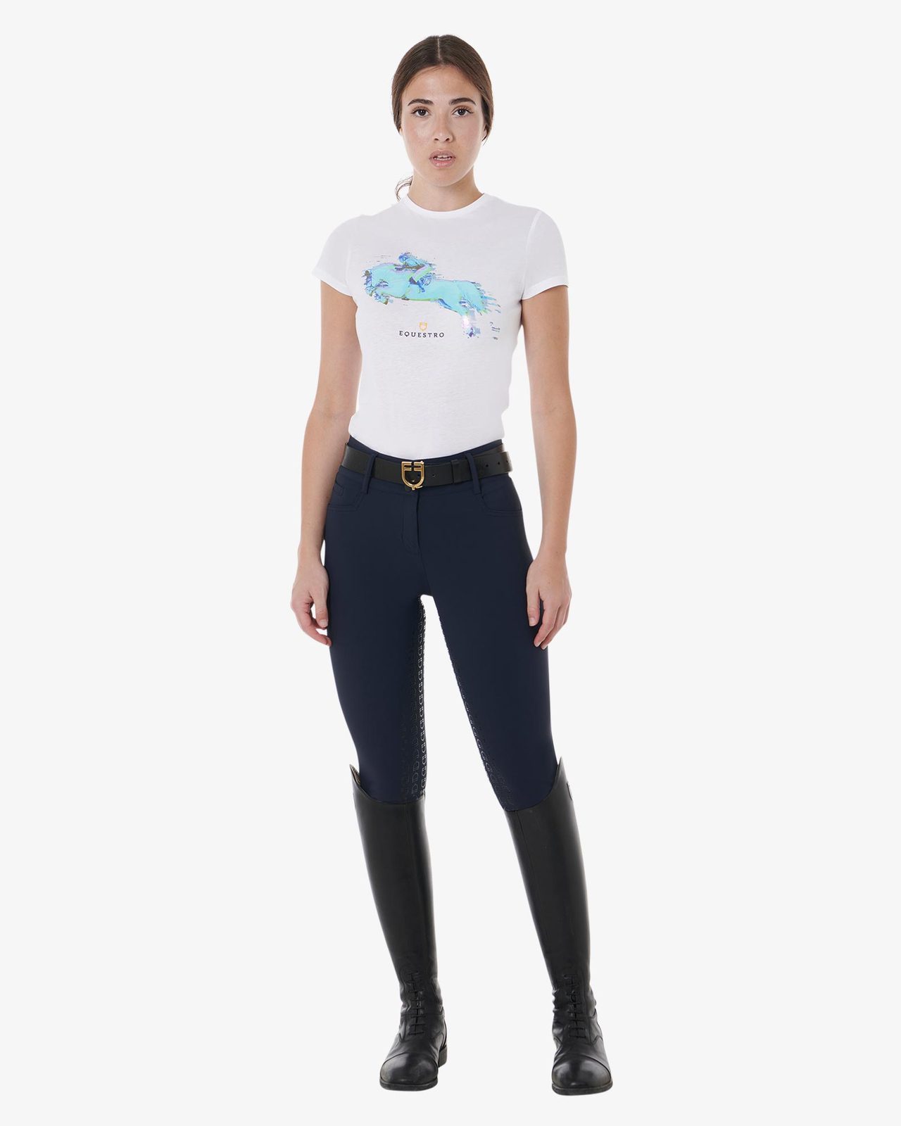 Pantaloni donna full grip a vita alta