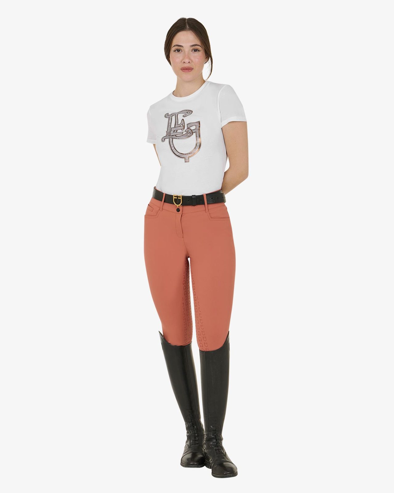 Pantaloni donna full grip a vita alta