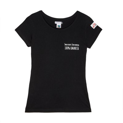 T-shirt donna nera Senza Etichette