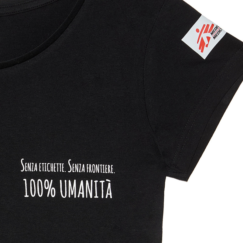 T-shirt donna nera Senza Etichette