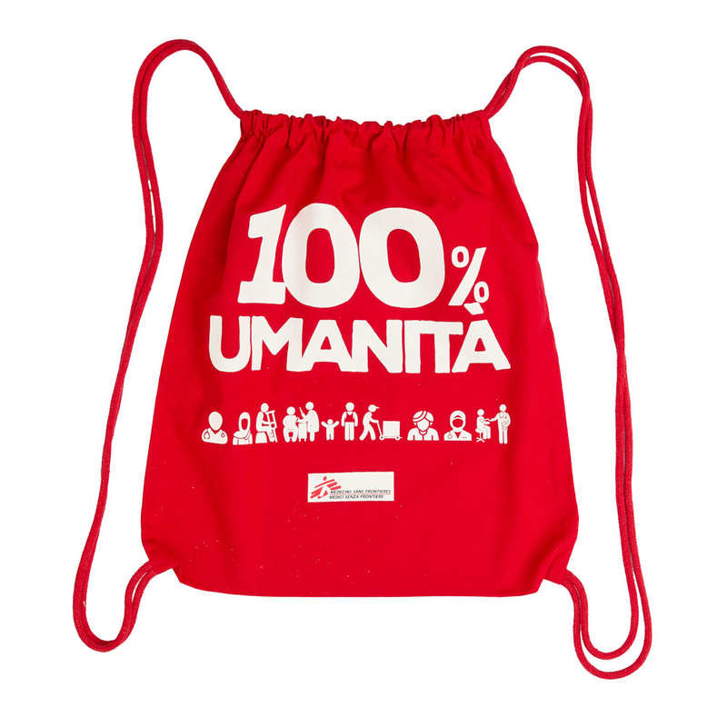 Zainetto rosso 100% Umanità
