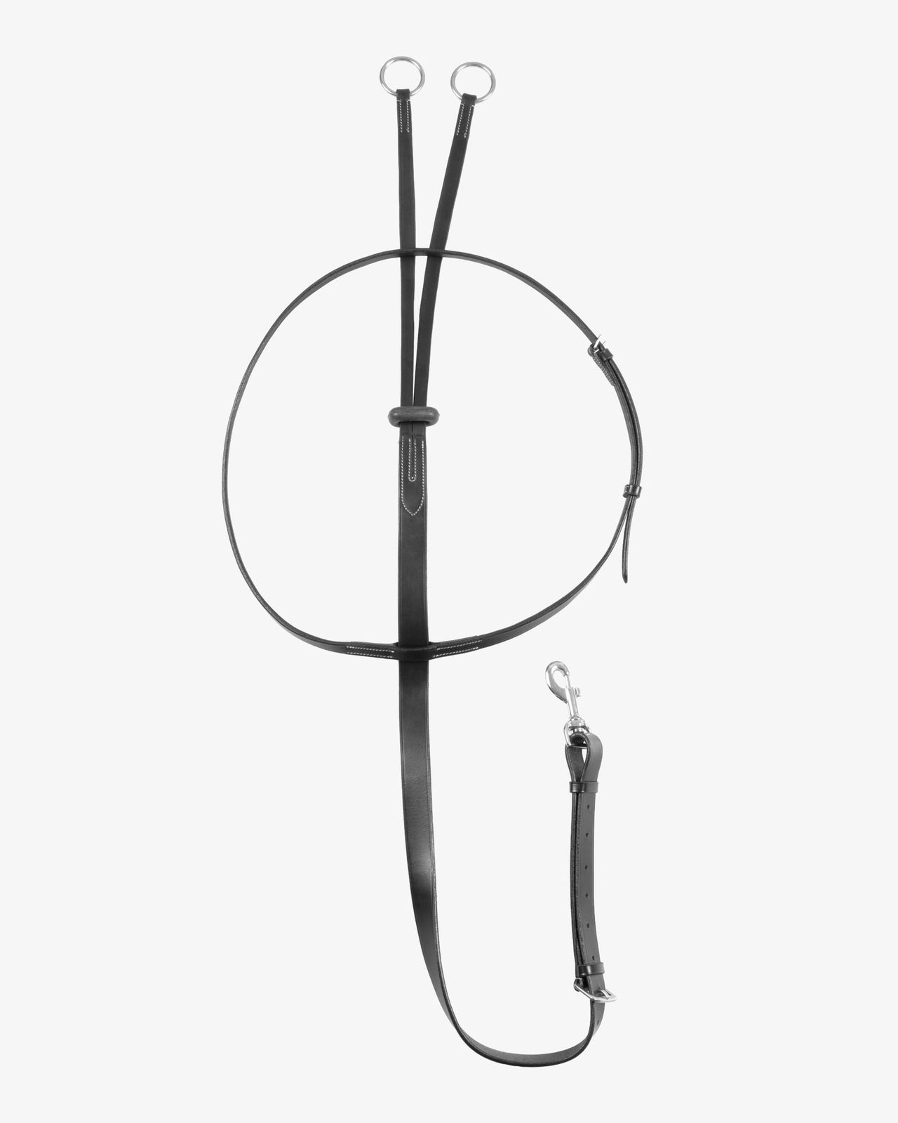Leather collier martingale