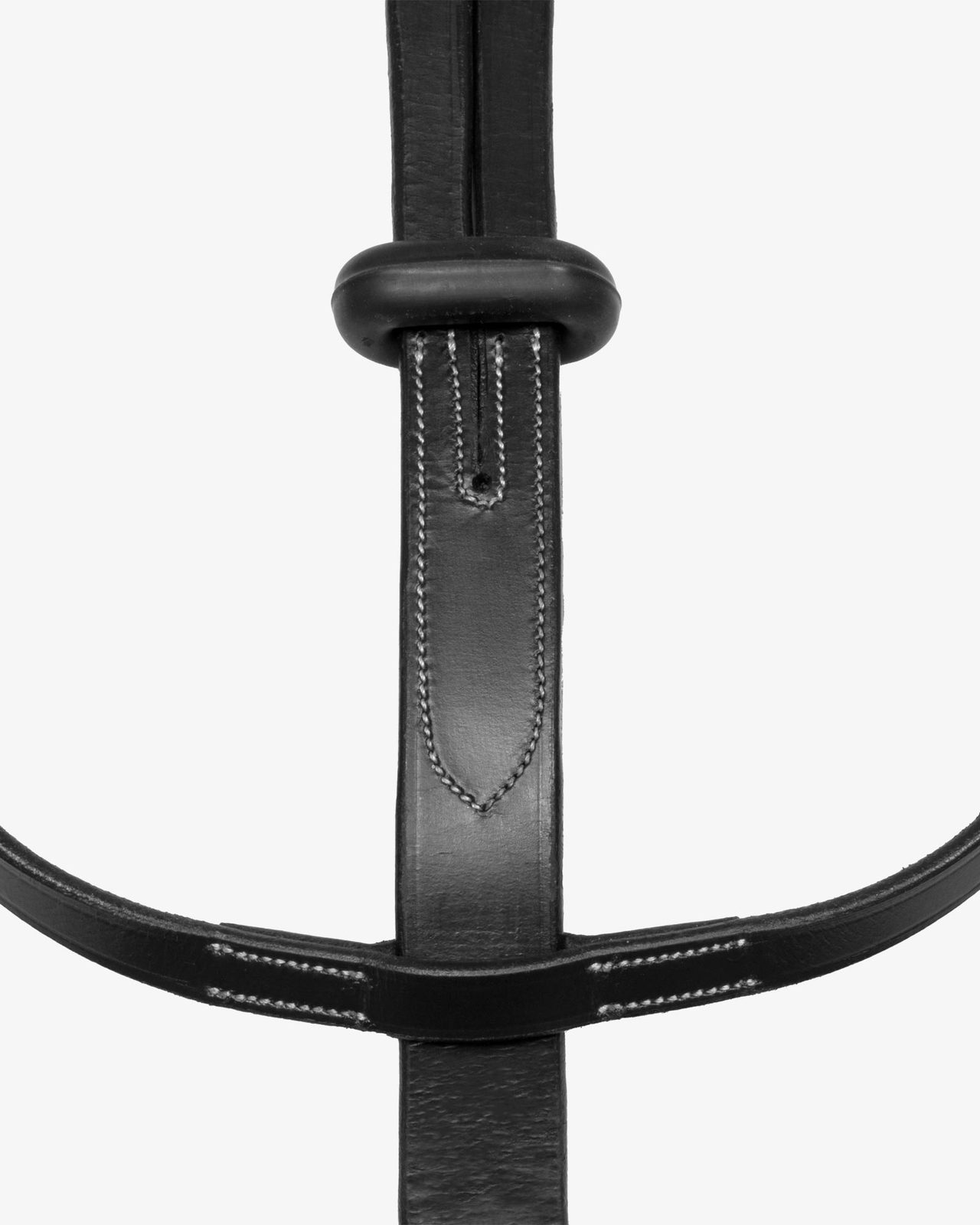 Leather collier martingale
