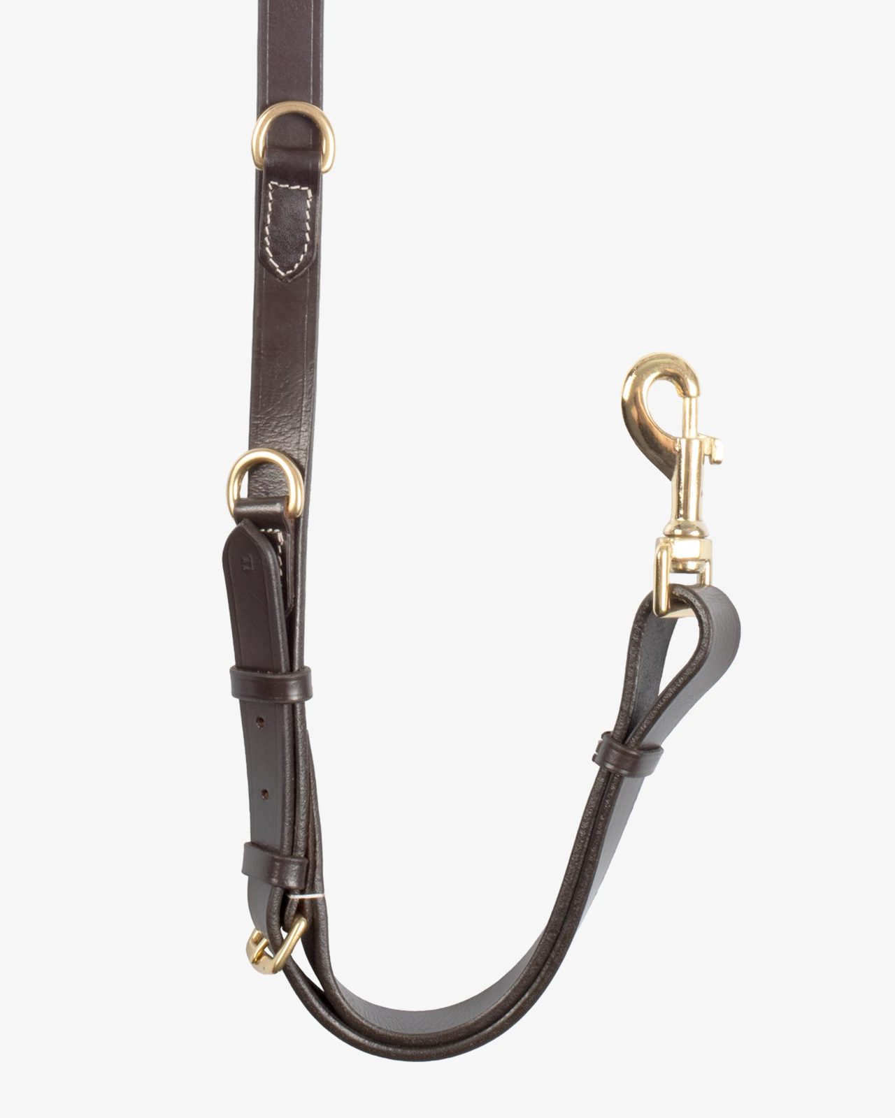 Tanned leather fork breastplate with steel buckles NEW