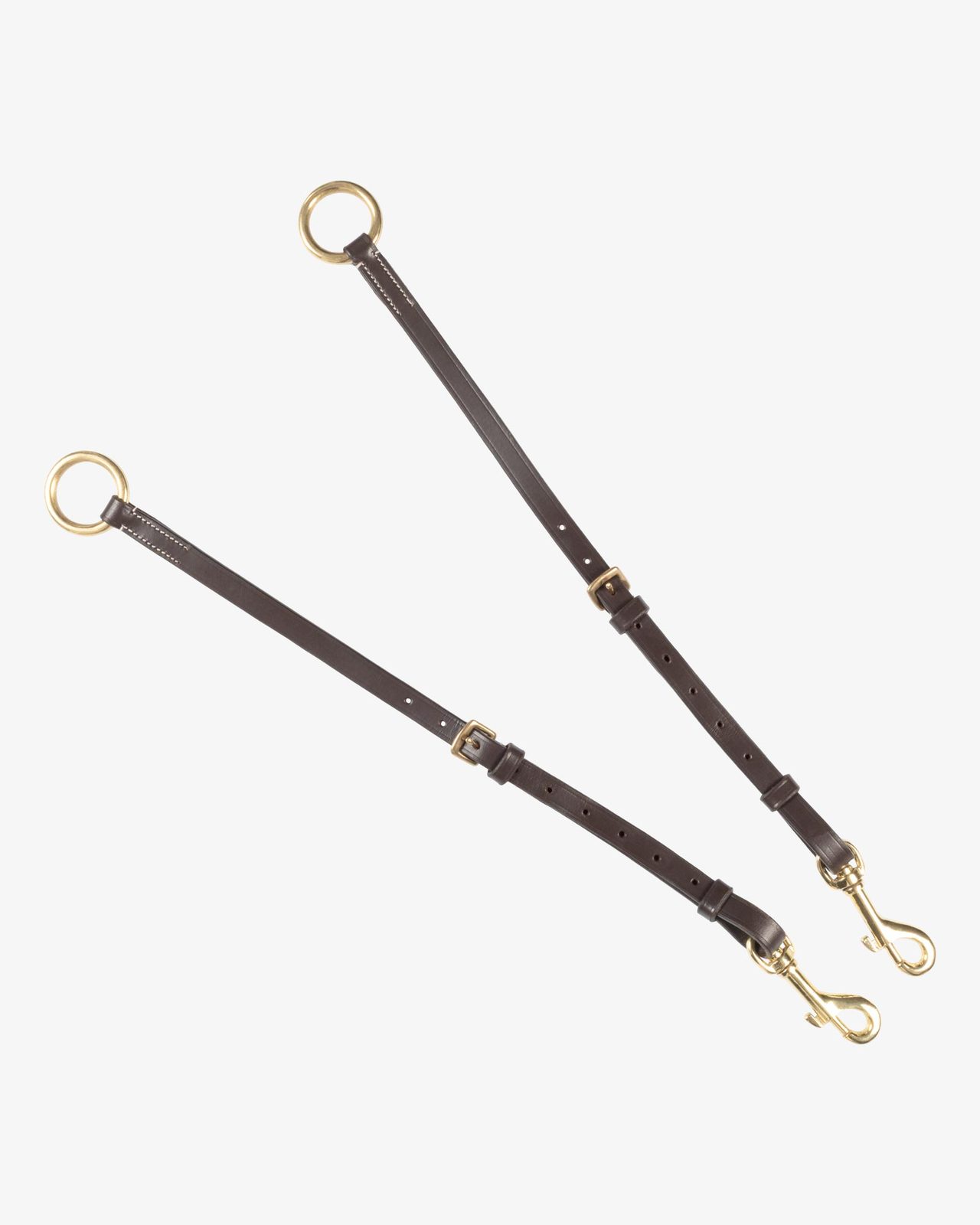 Tanned leather fork breastplate with steel buckles NEW
