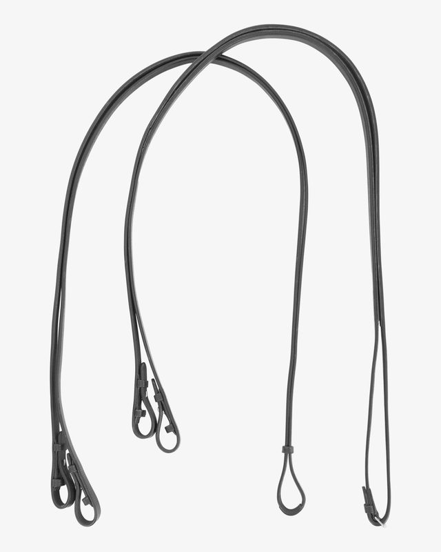 Dressage leather double reins