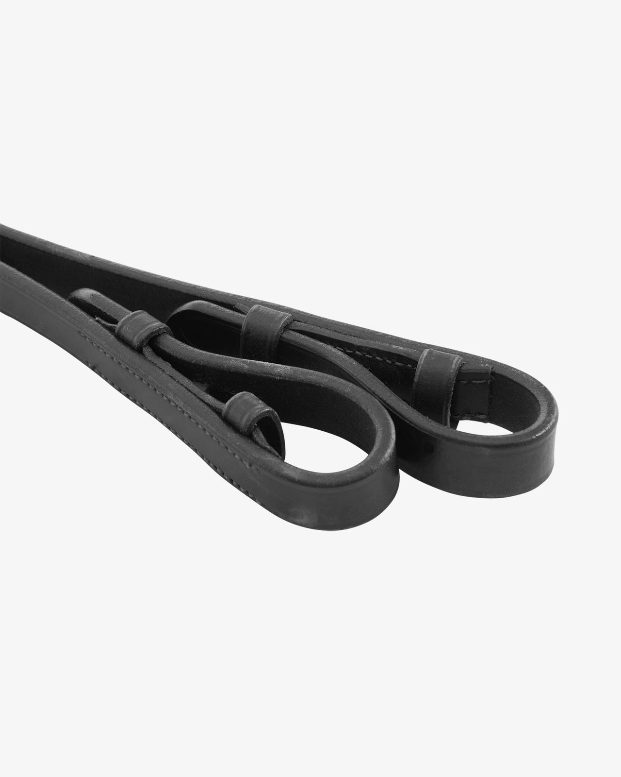 Dressage leather double reins