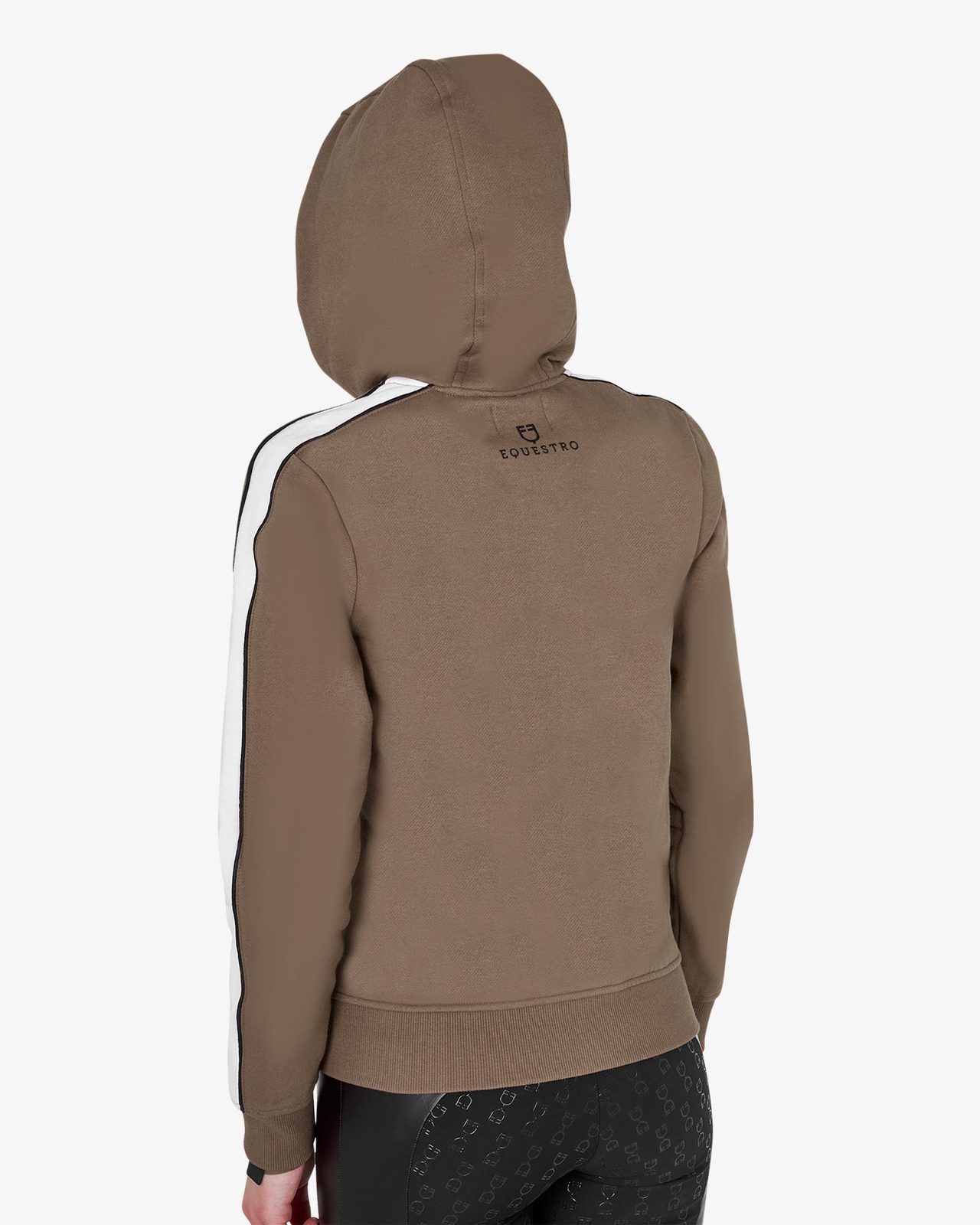 Felpa da donna con cappuccio e zip frontale